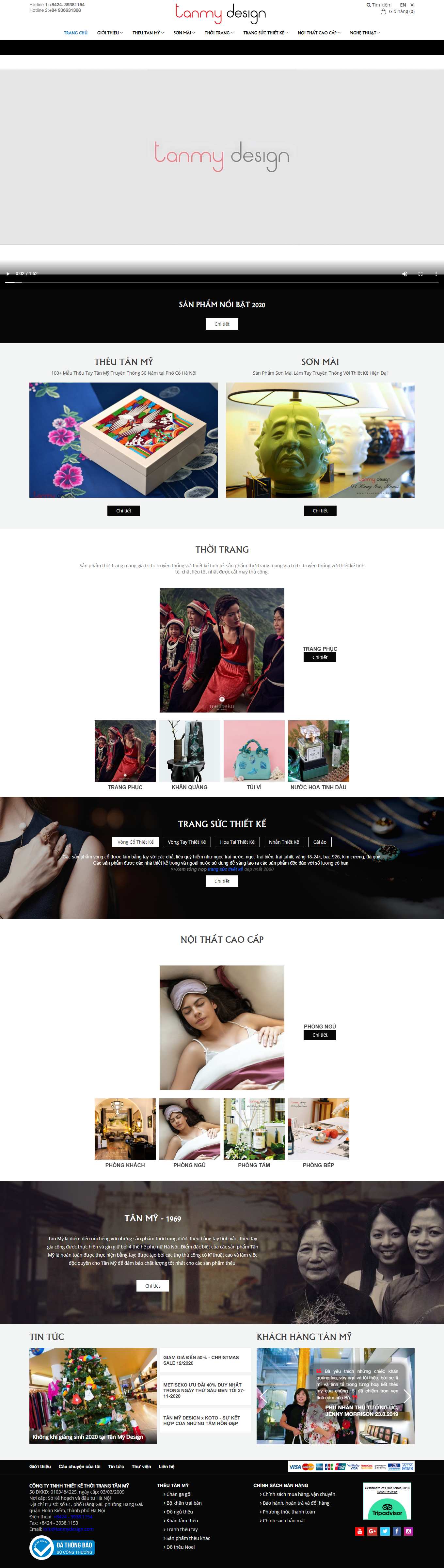 Thiết kế Web đồ họa đẹp tanmydesign.com