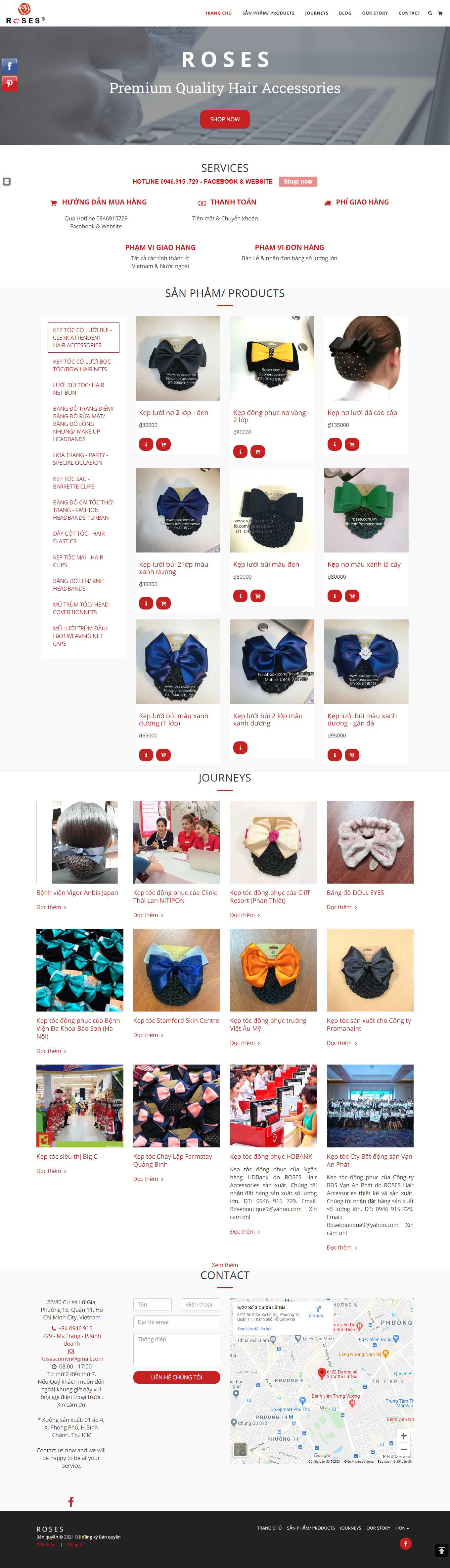 Thiết kế Web trọn gói roses.com.vn