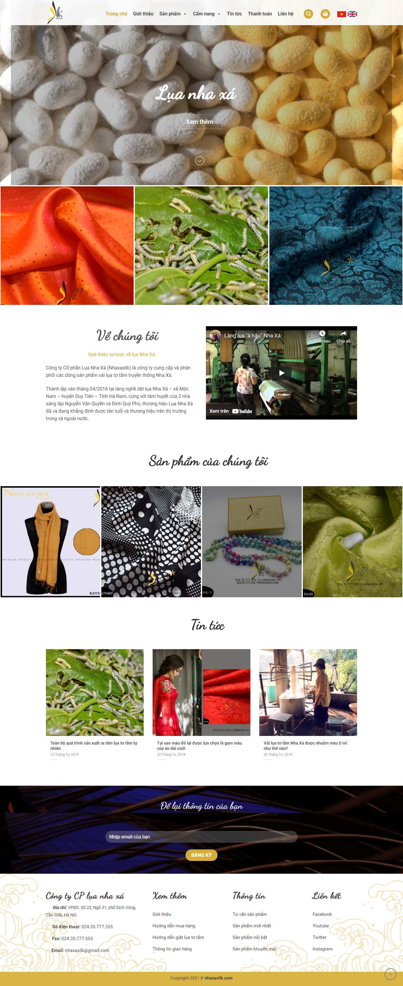 Thiết kế Web trọn gói luanhaxa.vn