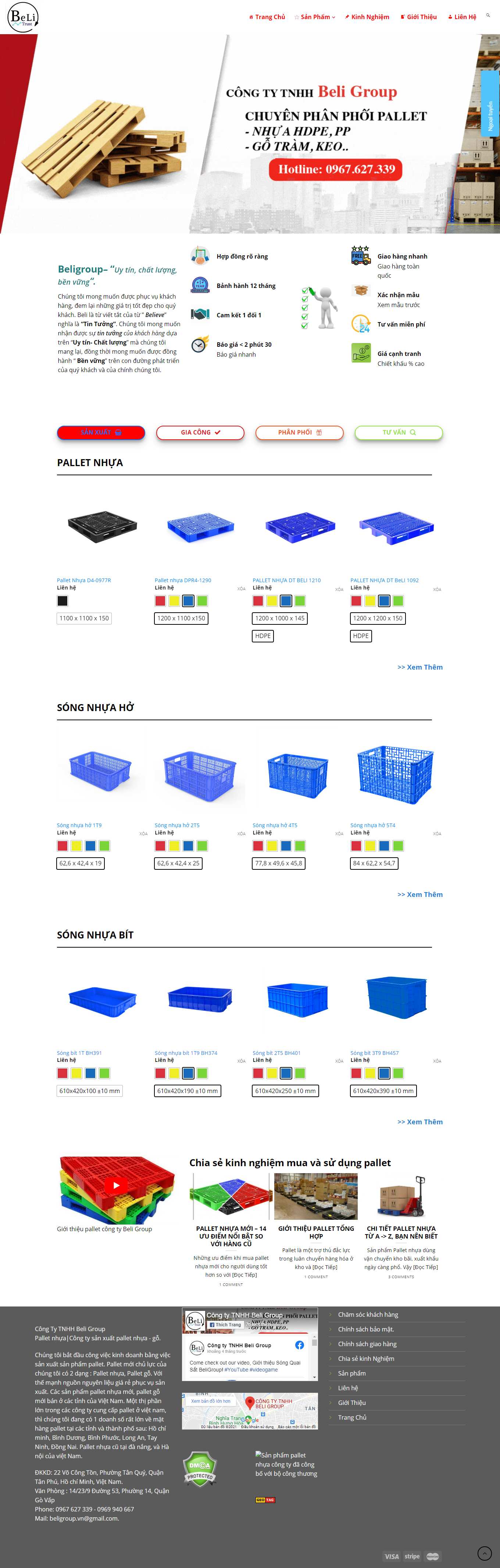 Thiết kế Web trọn gói beligroup.vn