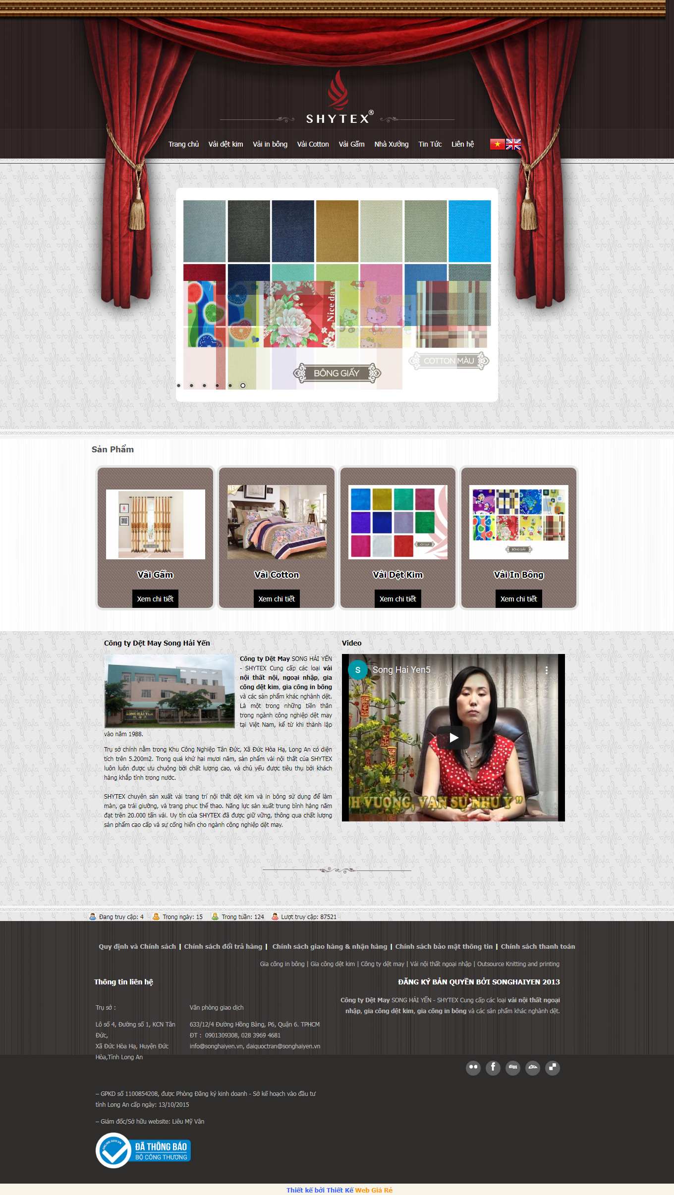 Thiết kế Web code thuần songhaiyen.vn