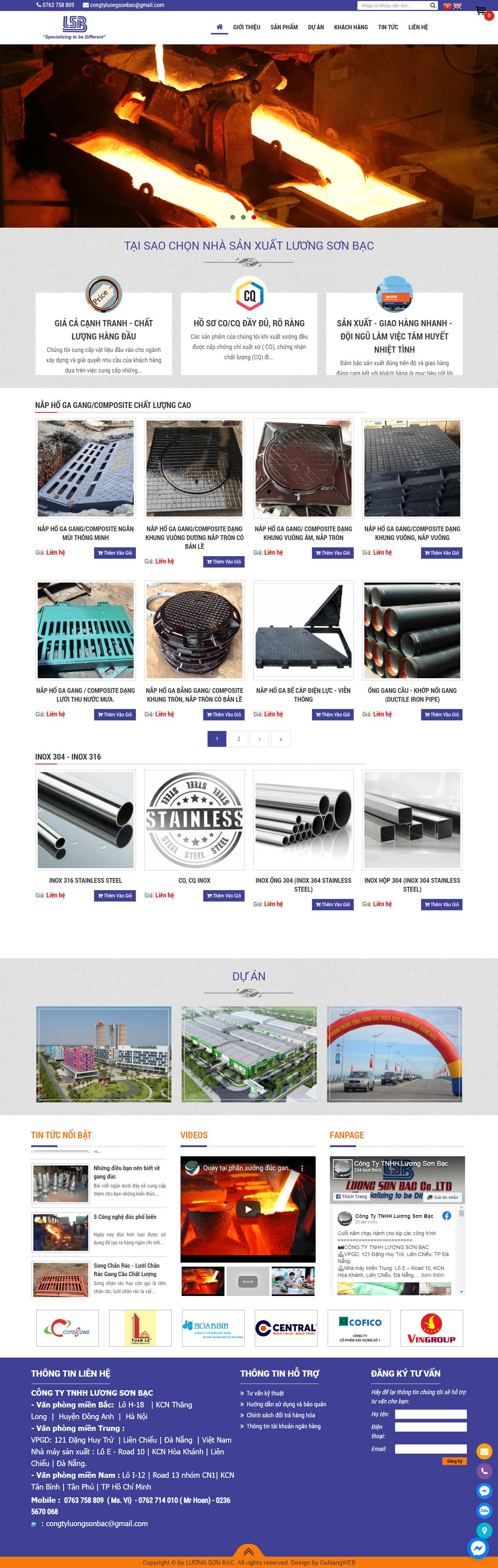 Thiết kế Web online ducgangthepmientrung.com