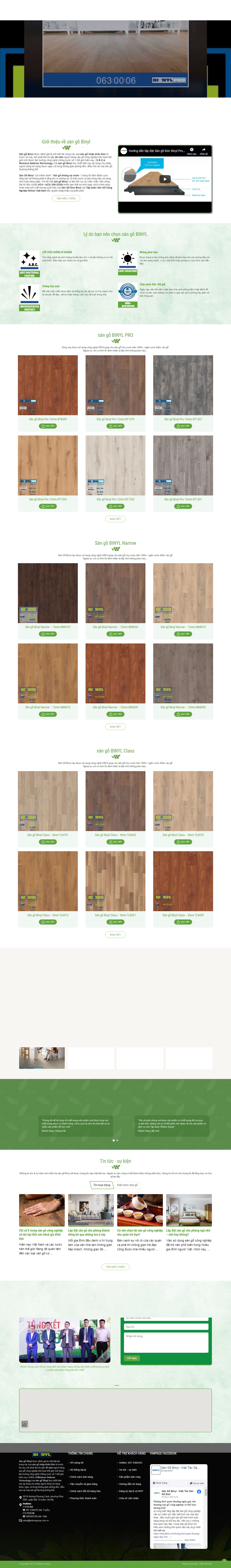 Thiết kế Web rao thuê binylfloor.vn