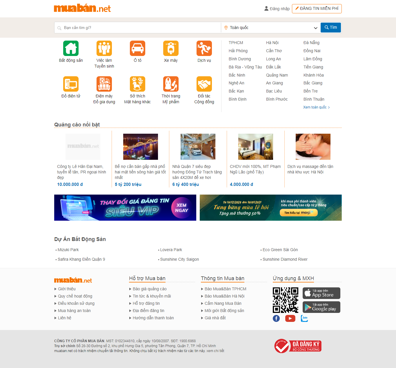 Thiết kế Web rao thuê muaban.net