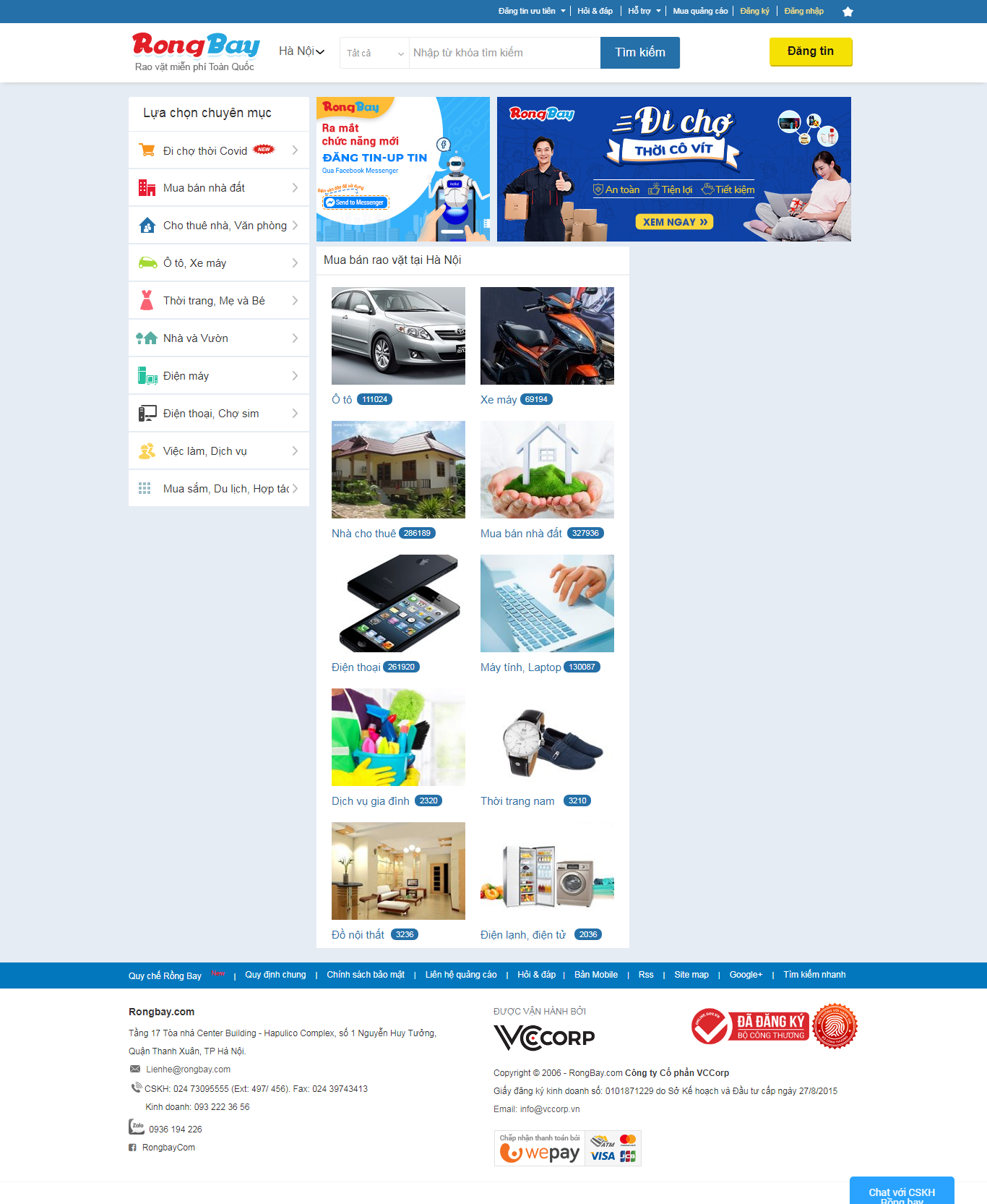 Thiết kế Web codeigniter rongbay.com