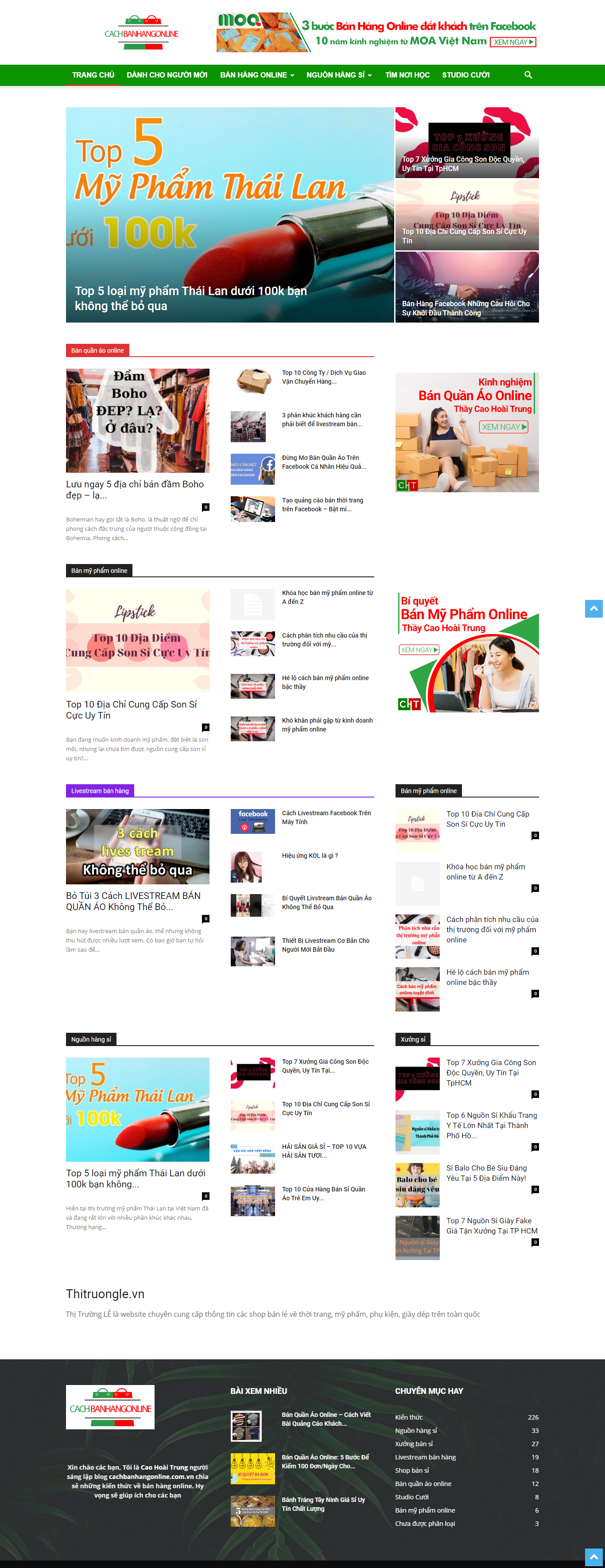 Thiết kế Web bán buôn cachbanhangonline.com.vn