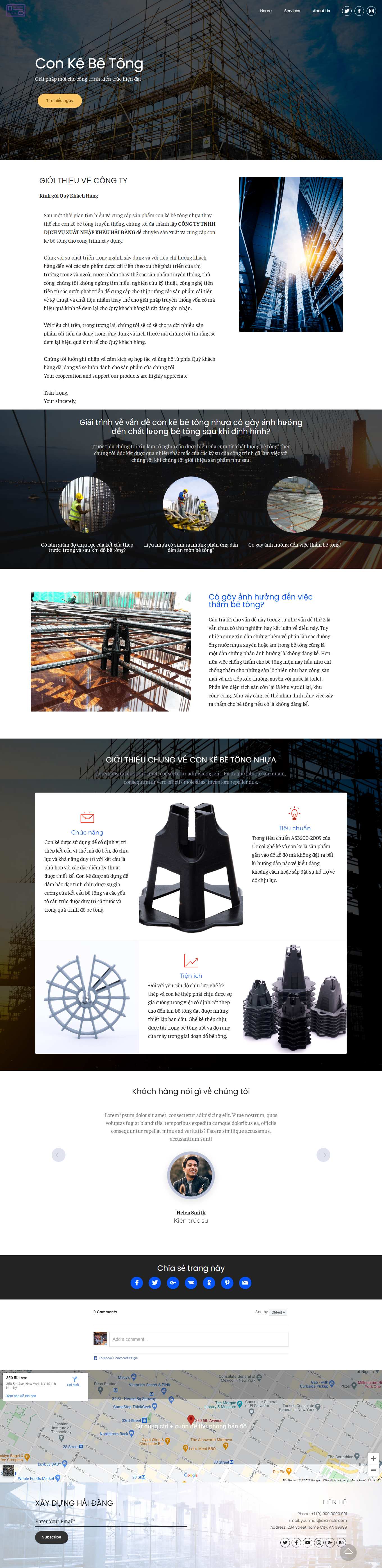 Thiết kế Web độc đáo conkebetong.net