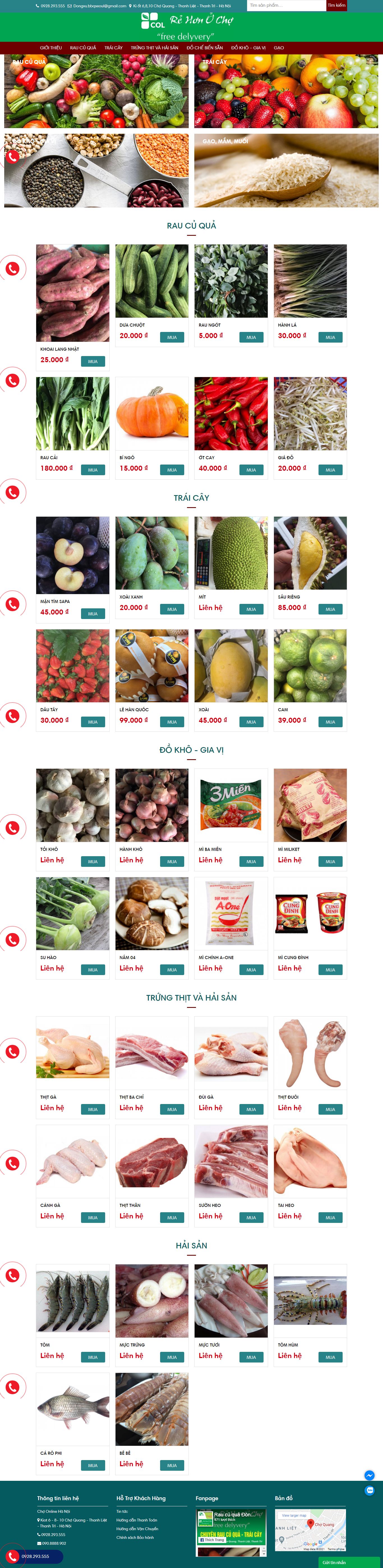 Thiết kế Web sáng tạo choonlinehanoi.com.vn