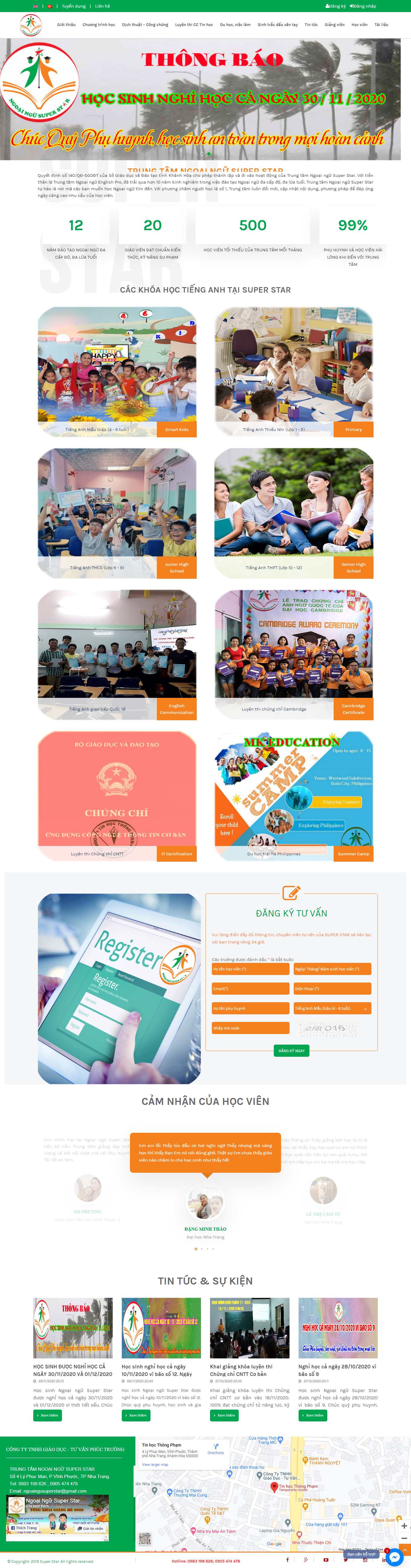 Thiết kế Web sáng tạo superstar.edu.vn