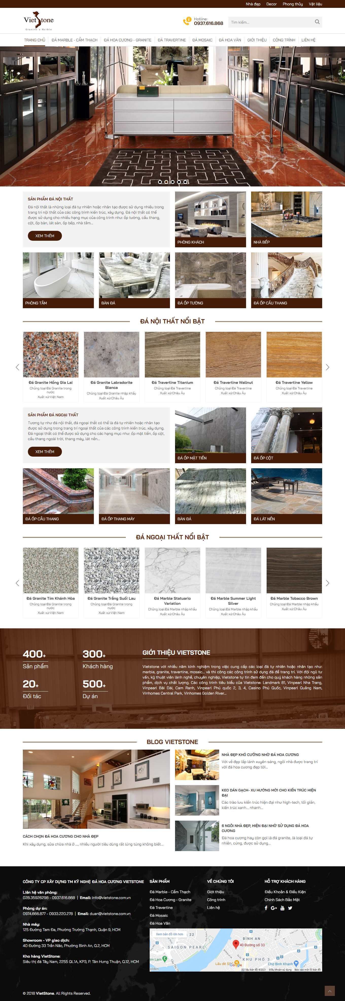 Thiết kế Web cực đẹp vietstone.com.vn