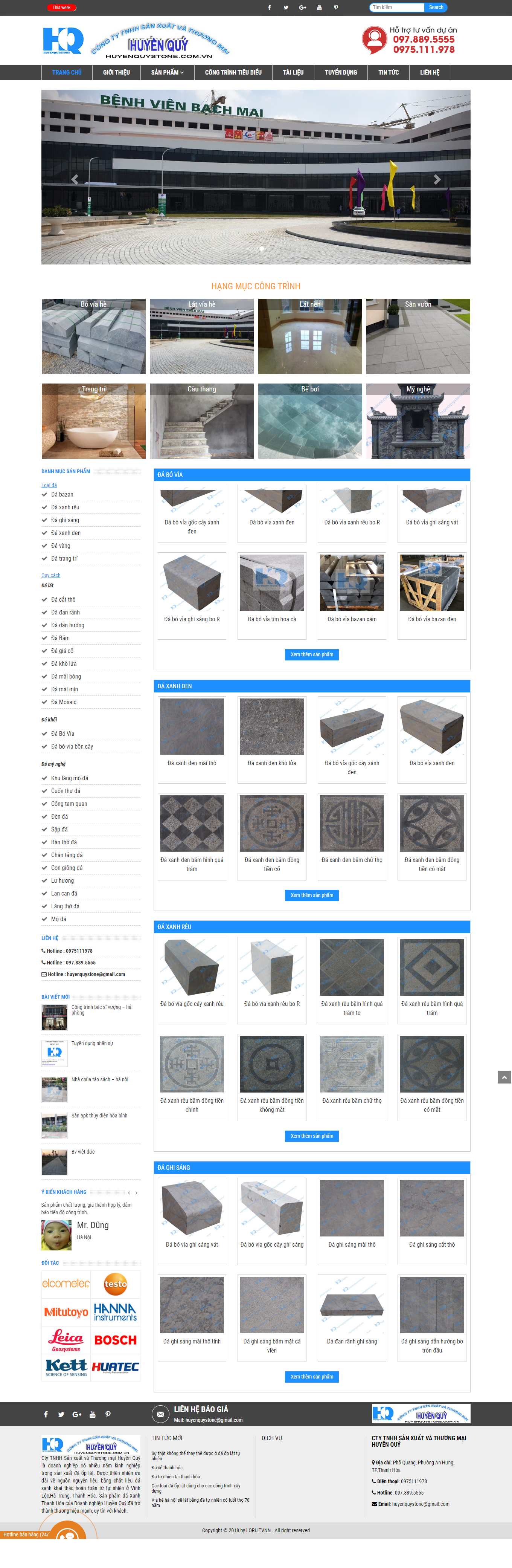 Thiết kế Web cực đẹp huyenquystone.com.vn
