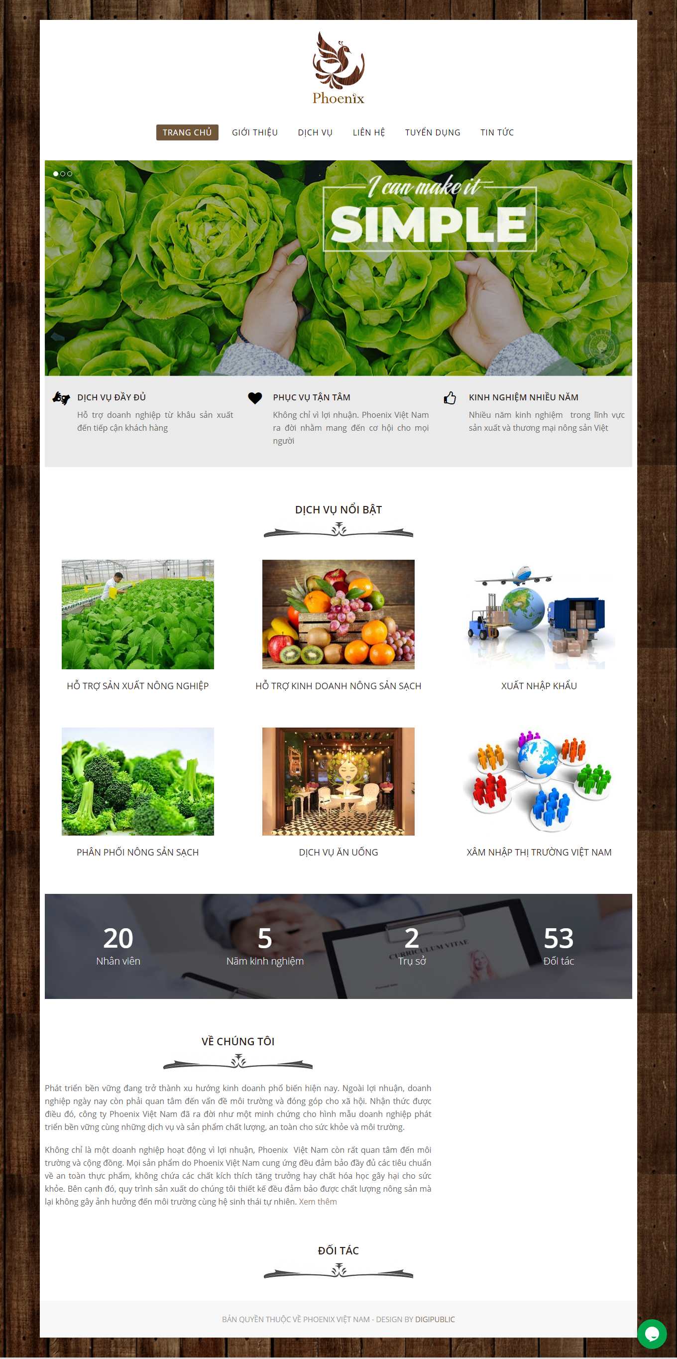 Thiết kế Web trọn gói giá rẻ hà nội phoenixviet.com