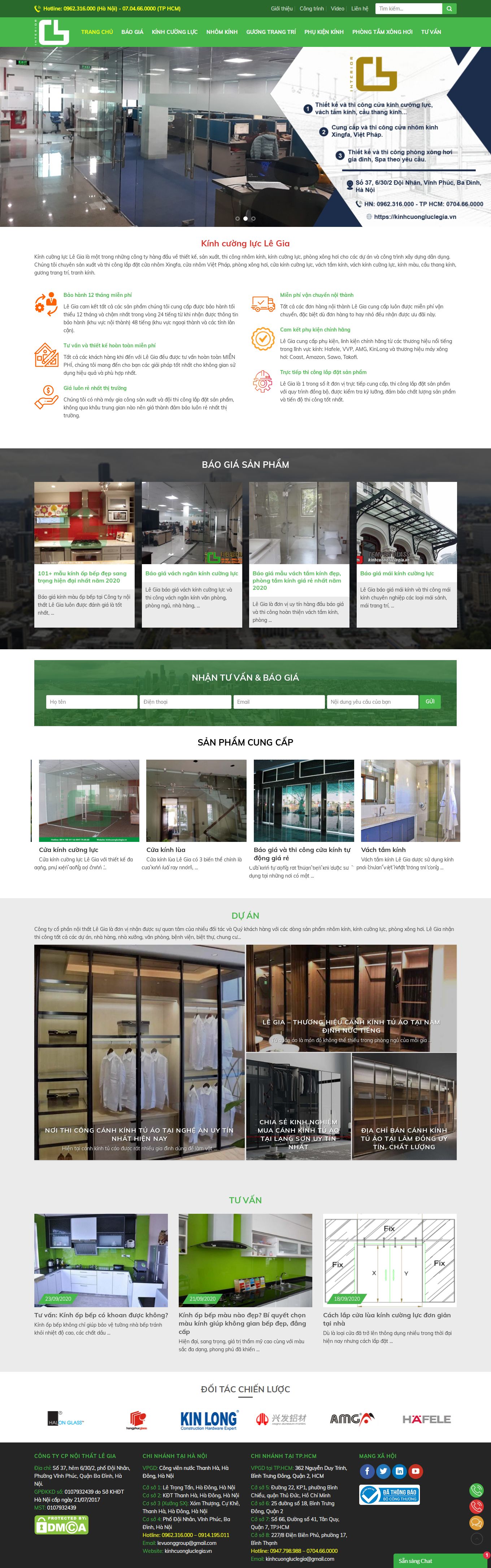 Thiết kế Web trọn gói giá rẻ hà nội kinhcuongluclegia.vn
