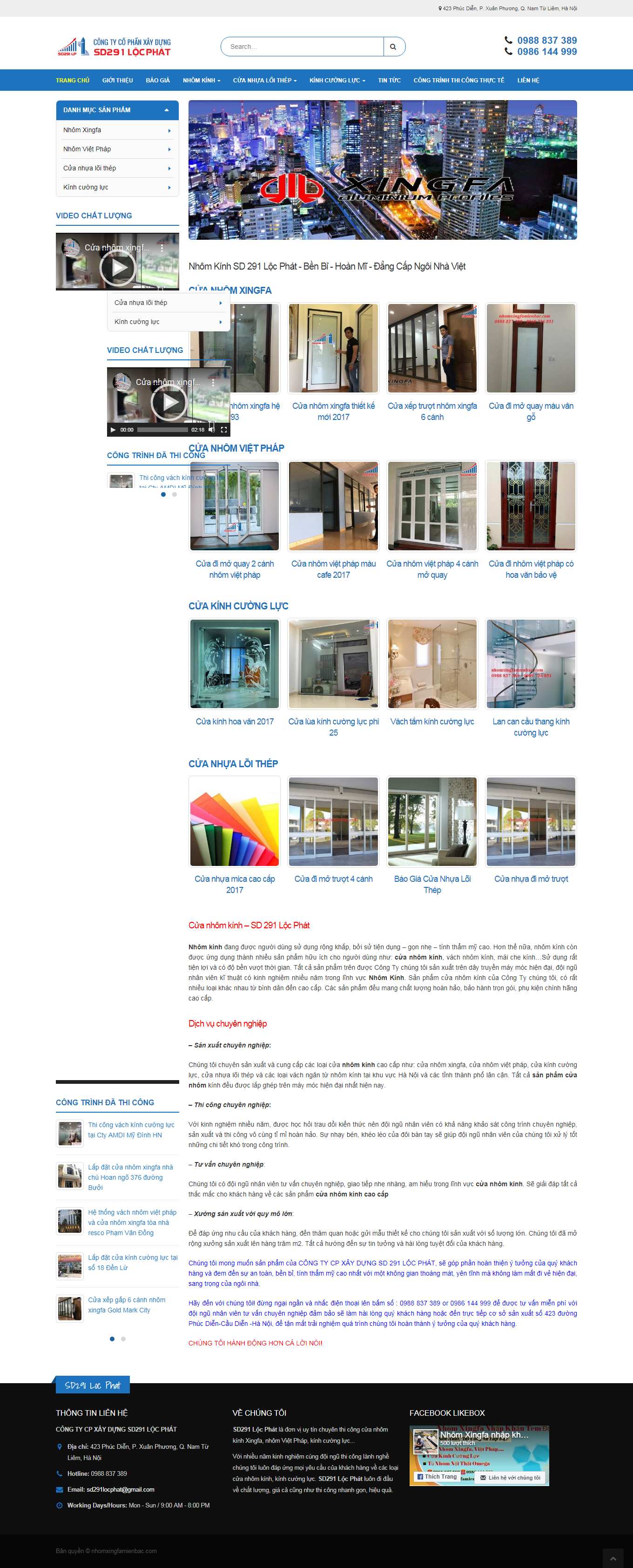 Thiết kế Web chuẩn seo nhomxingfamienbac.com