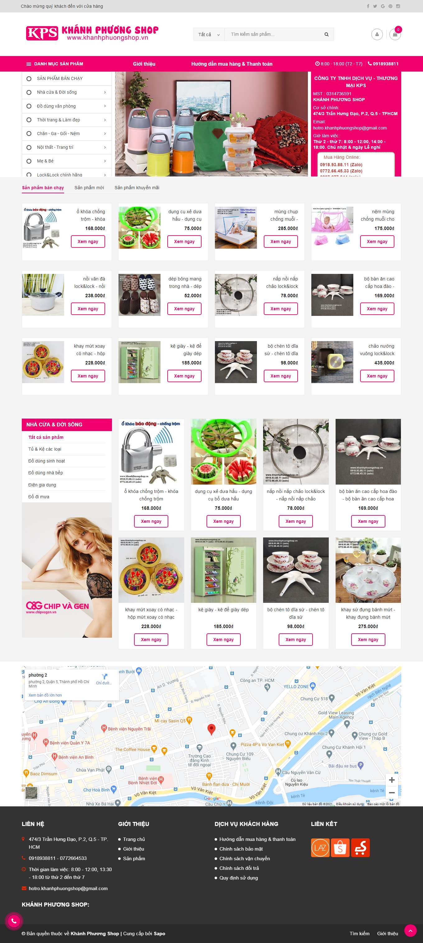 Thiết kế Web chuẩn seo giá rẻ khanhphuongshop.vn