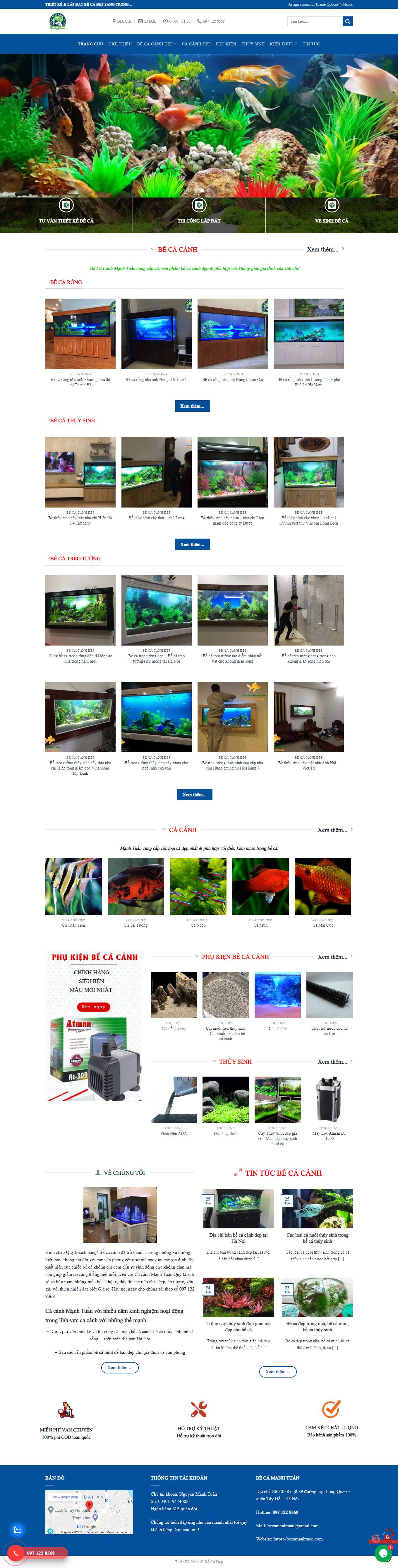 Thiết kế Web bán hàng trực tuyến becamanhtuan.com