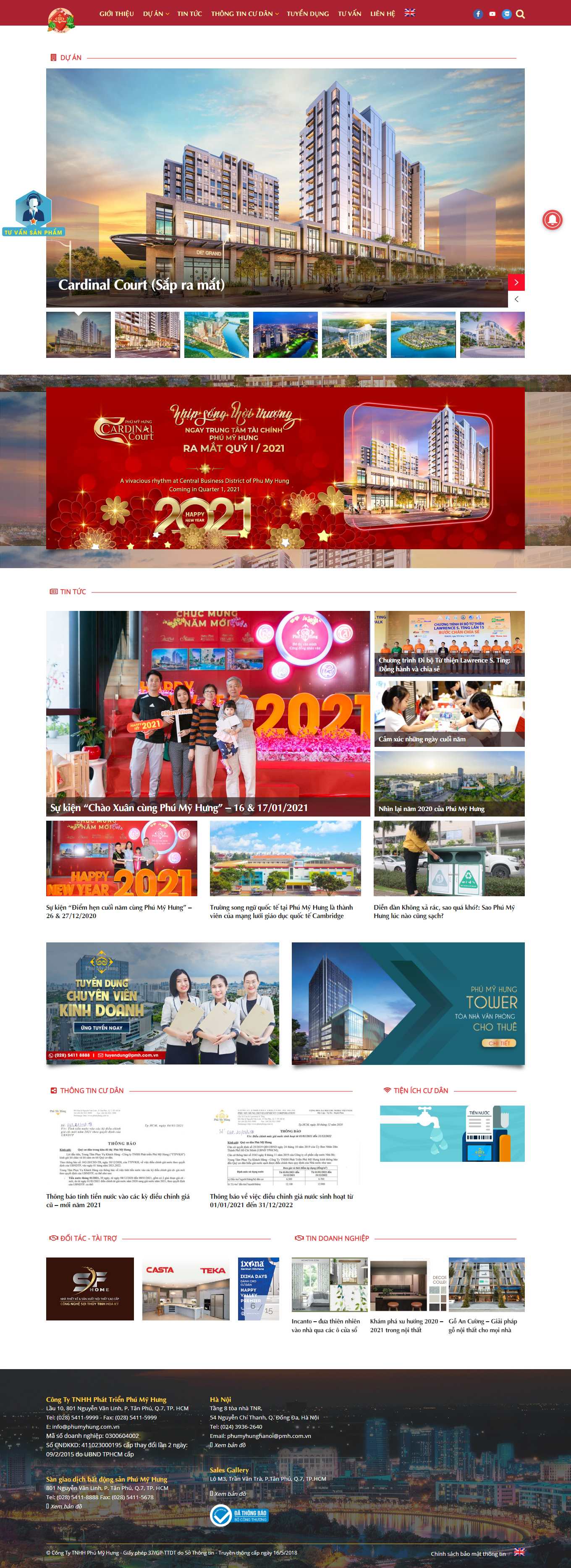 Thiết kế Web bất động sản  nhà đất phumyhung.vn