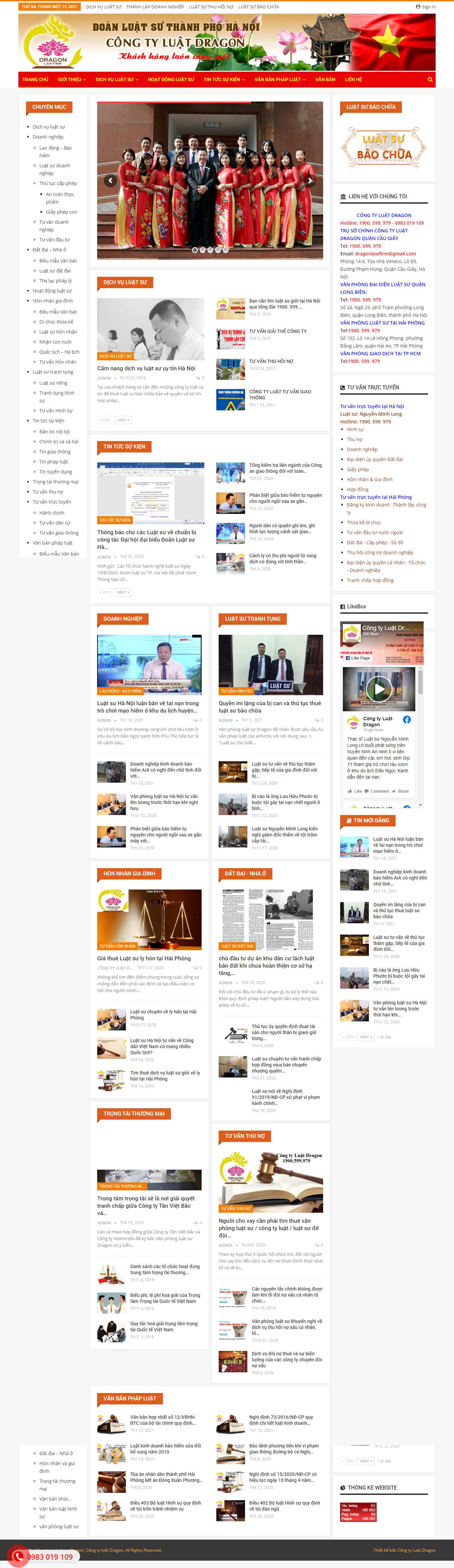 Thiết kế Web văn phòng luật sư vanphongluatsu.com.vn