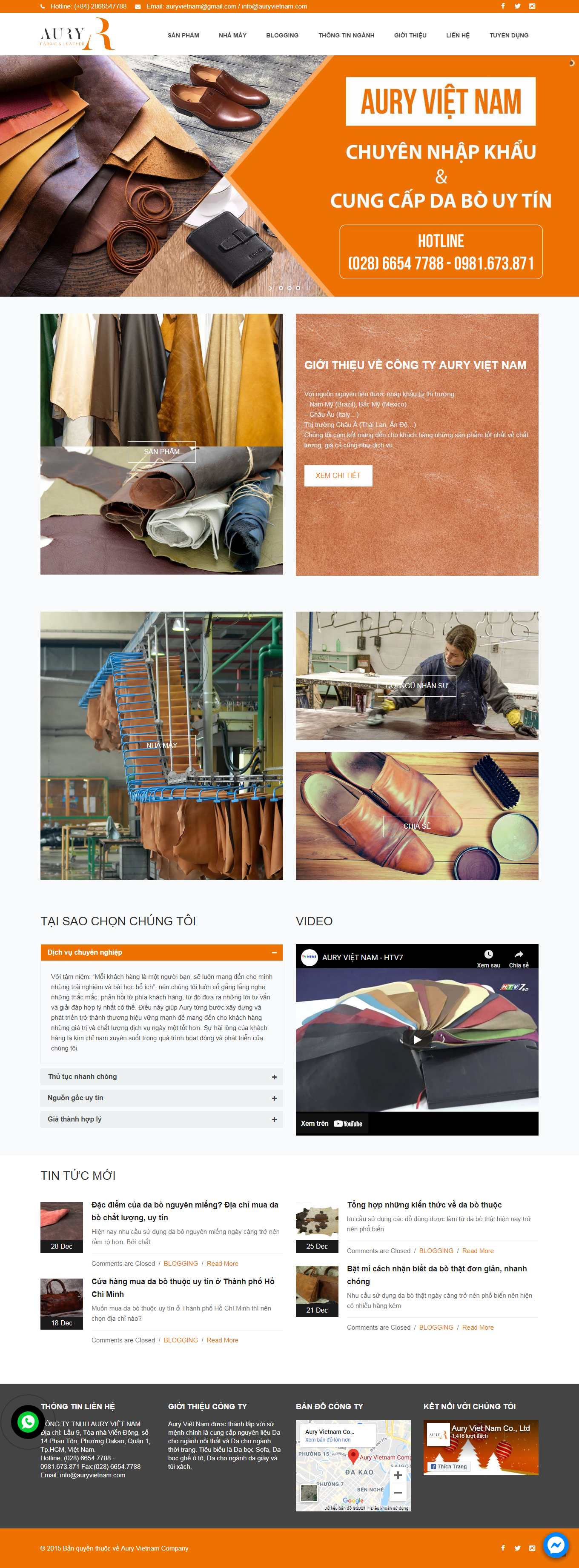 Thiết kế Web bán đồ handmade auryvietnam.com