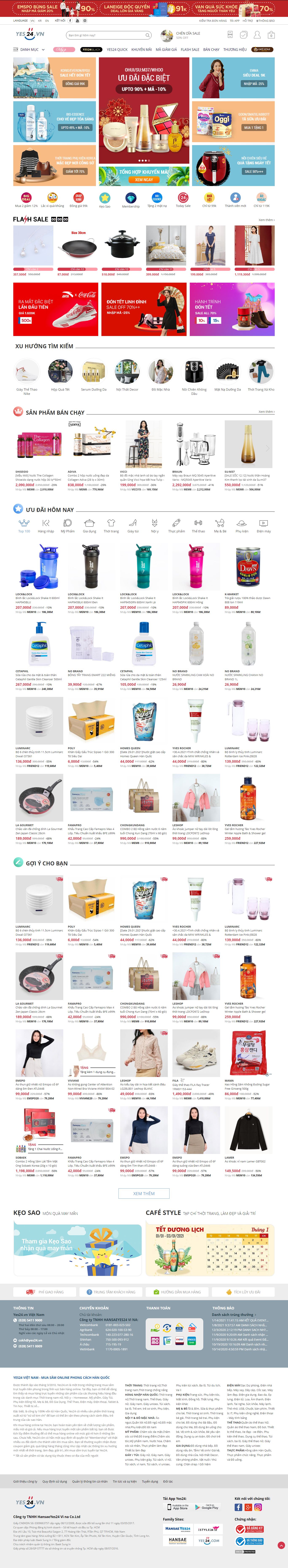 Thiết kế Web wordpress banhang24h yes24.vn