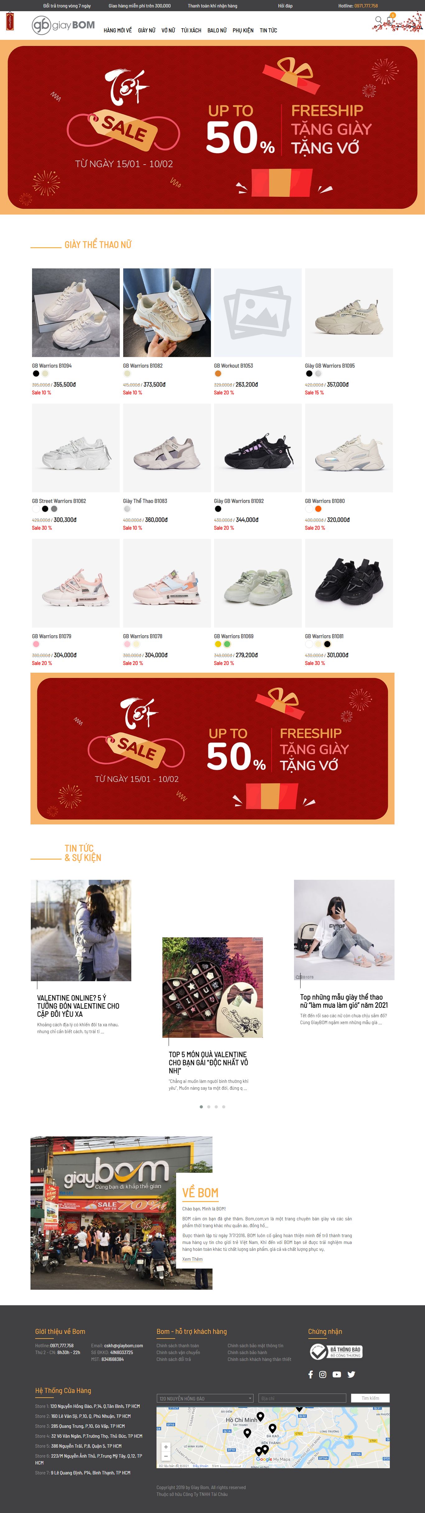 Thiết kế Web wordpress banhang24h giaybom.com