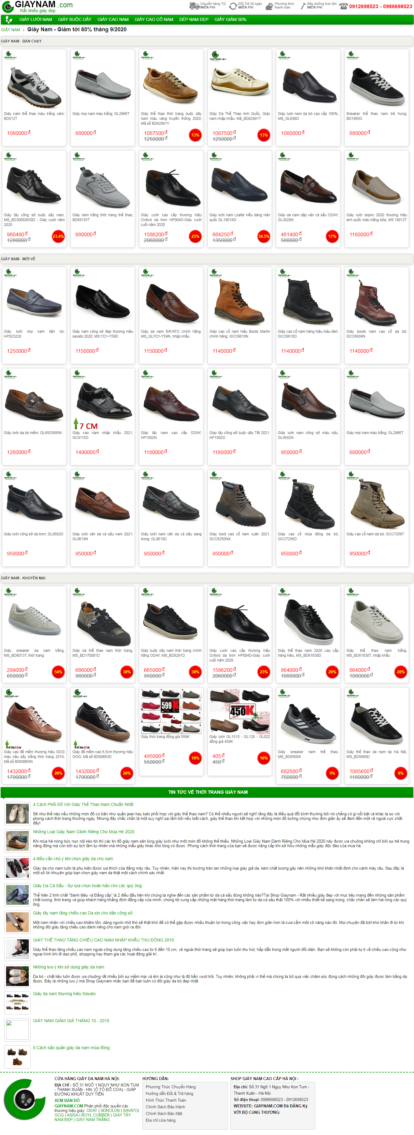 Thiết kế Web wordpress banhang24h giaynam.com