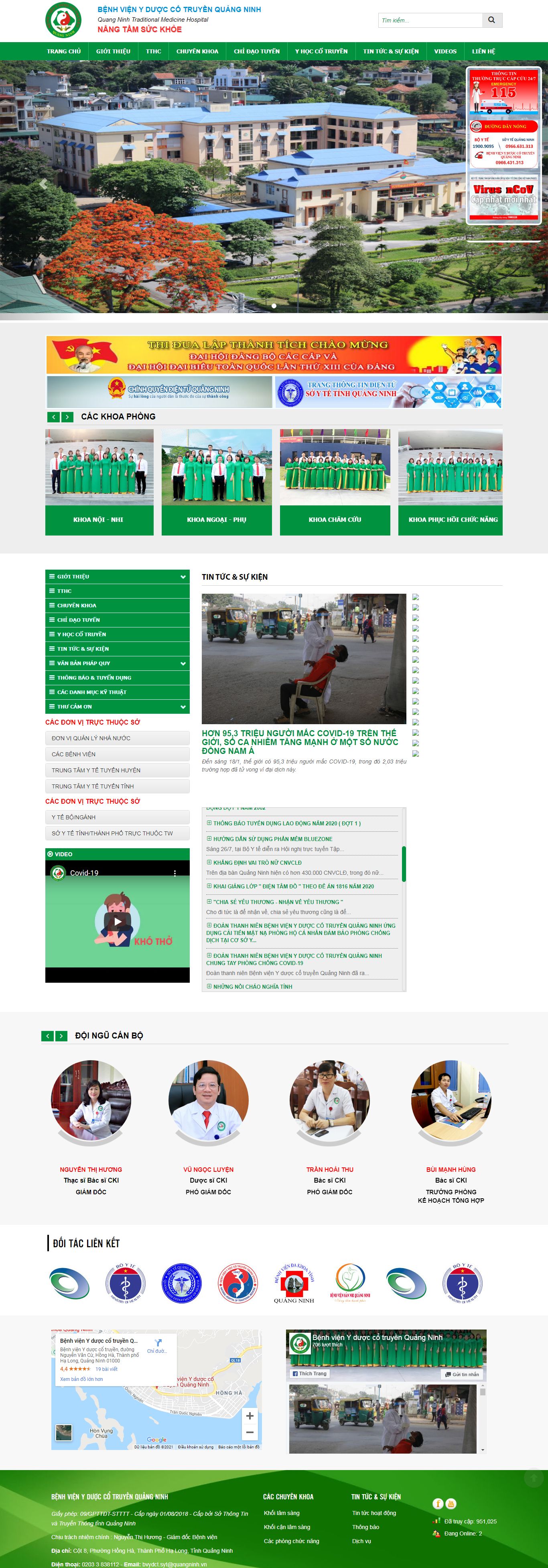 Thiết kế Web bán hàng miễn phí ydctquangninh.vn