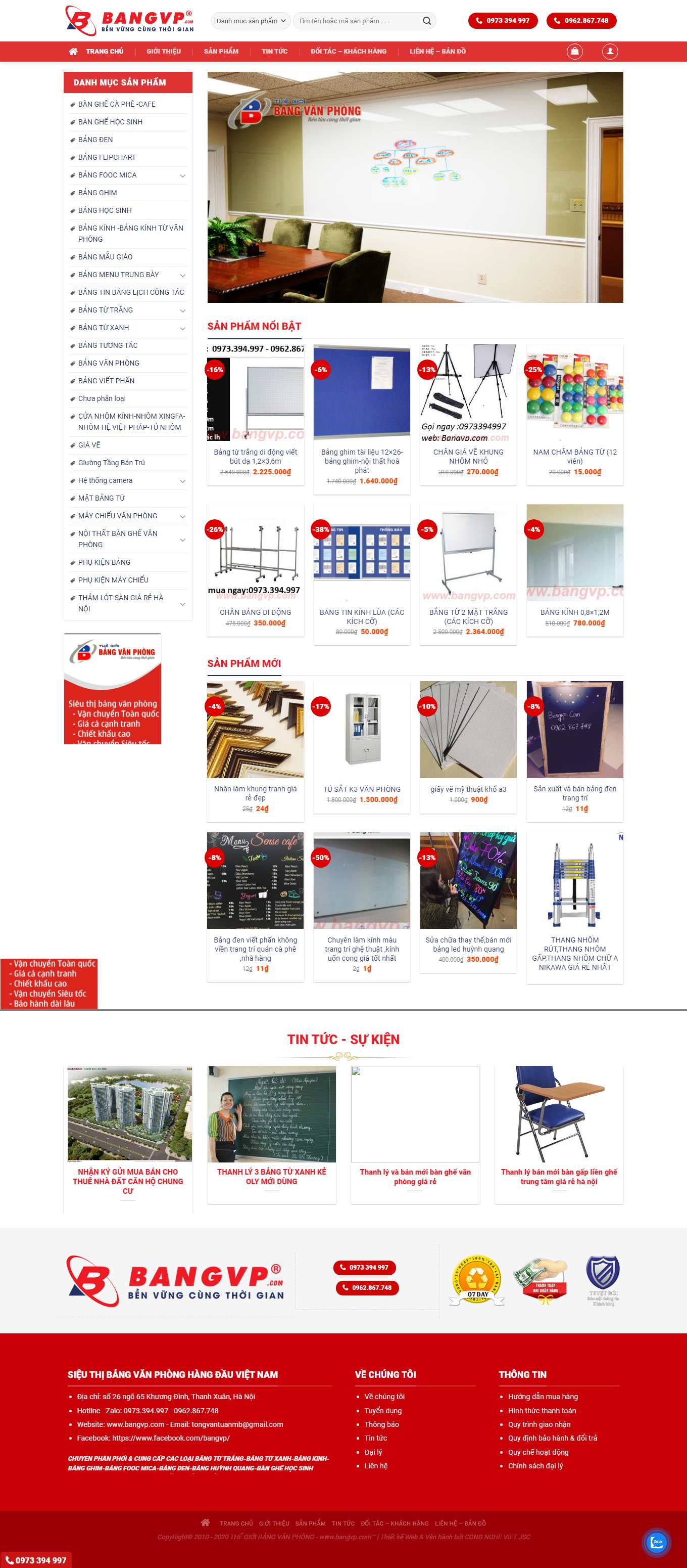 Thiết kế Web bán khung tranh ảnh bangvp.com