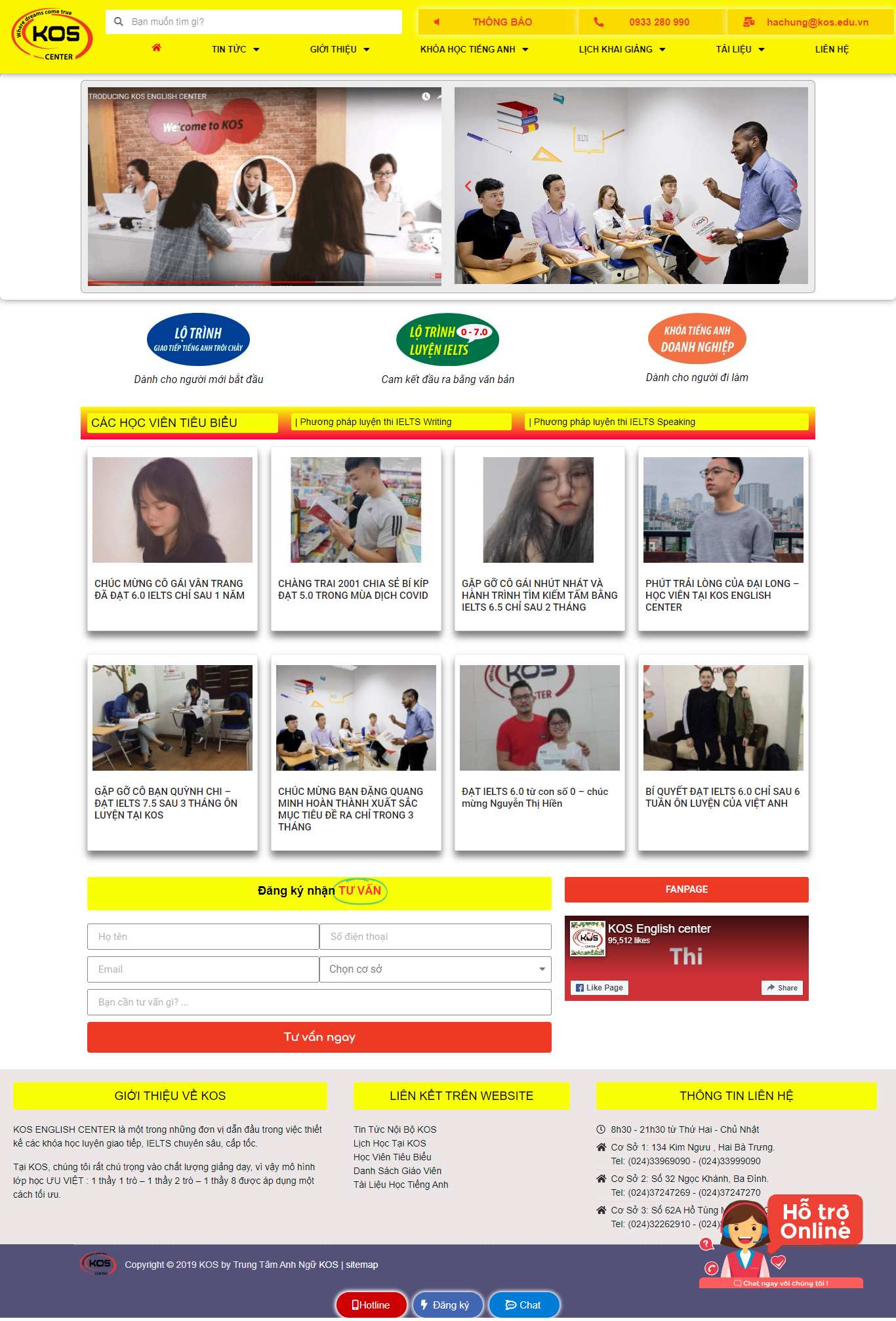 Thiết kế Web bkns kos.edu.vn