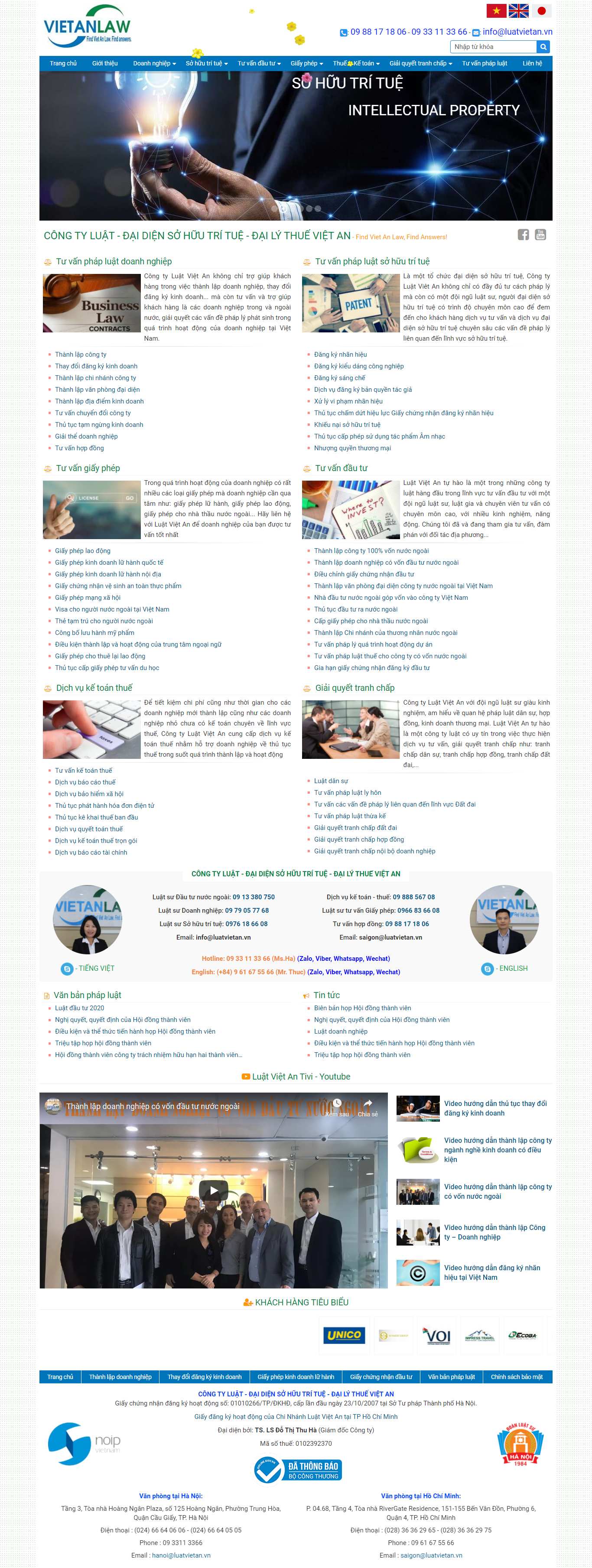 Thiết kế Web pavietnam luatvietan.vn