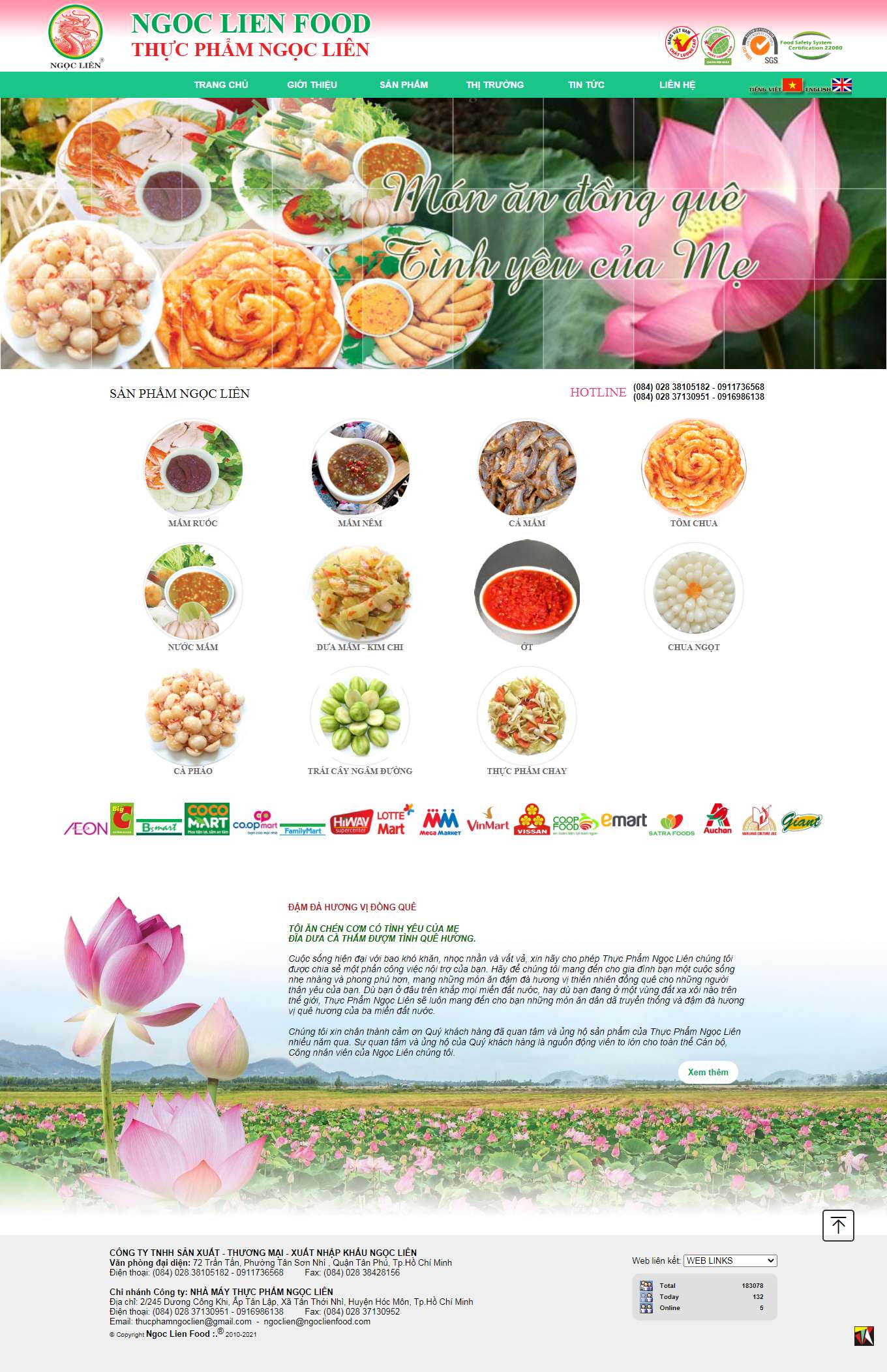 Thiết kế Web bán đồ ăn chay ngoclienfood.com