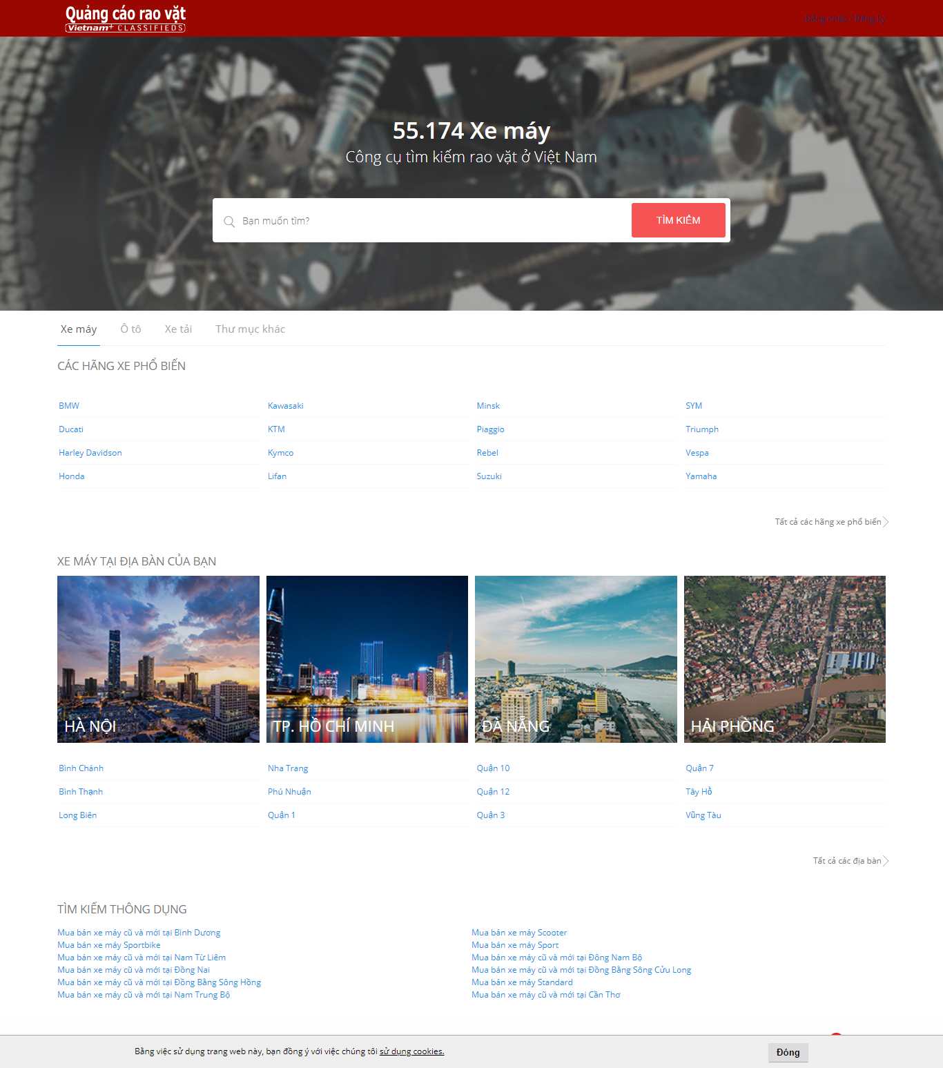 Thiết kế Web rao vặt Đấu giá vietnamplus.vn