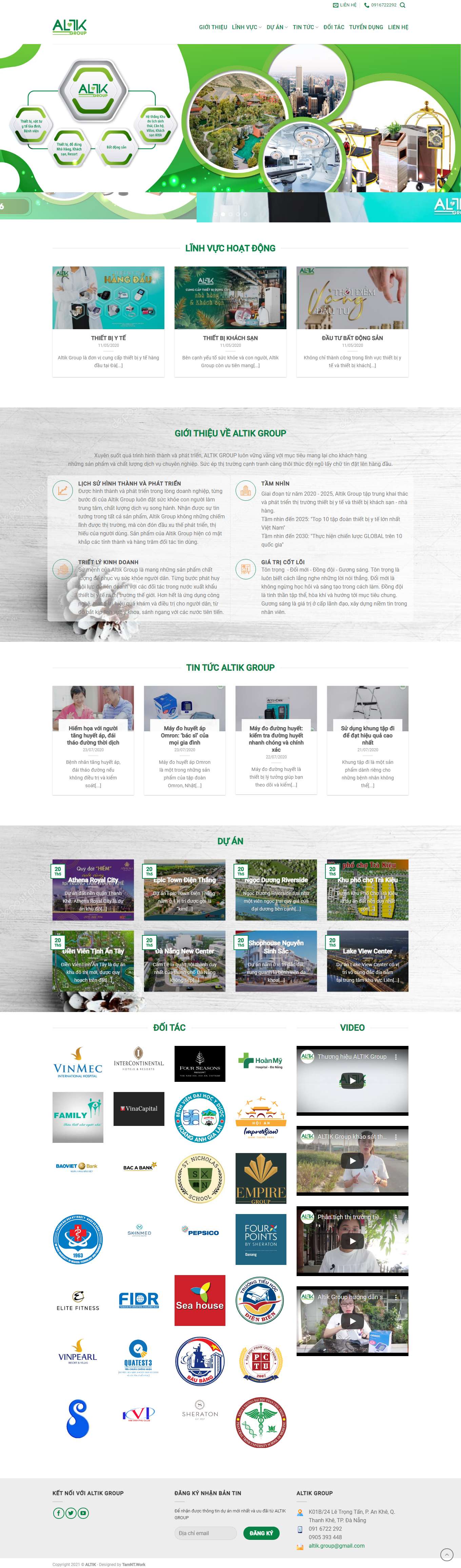 Thiết kế Web bán bảo hiểm altikgroup.com