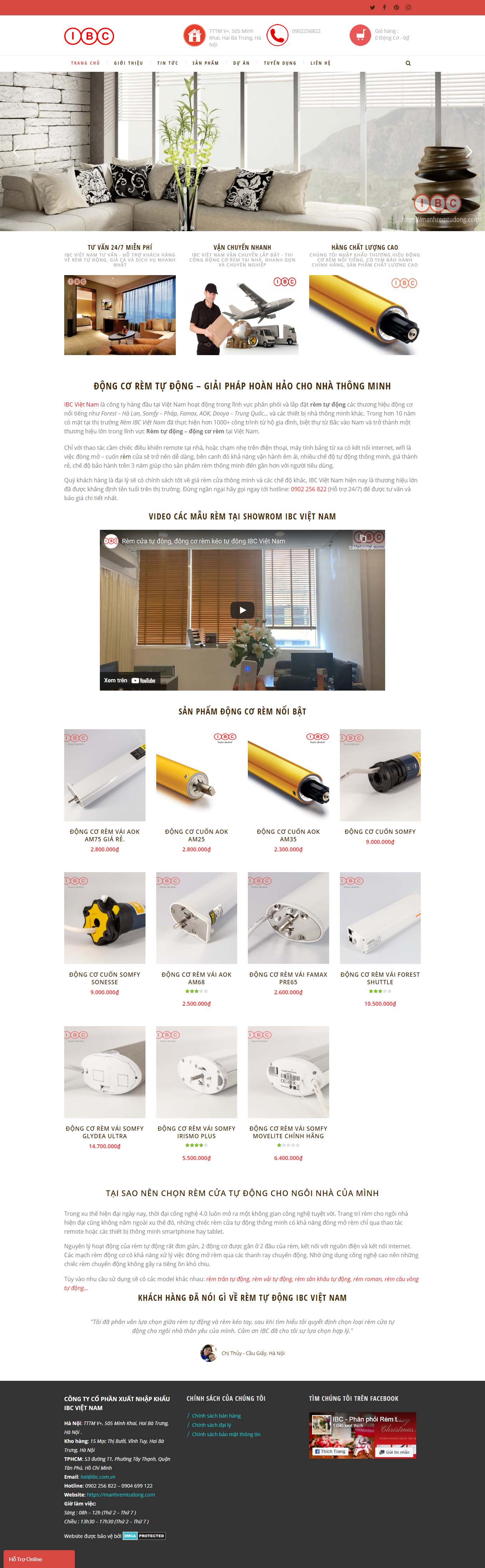 Thiết kế Web rèm văn phòng manhremtudong.com