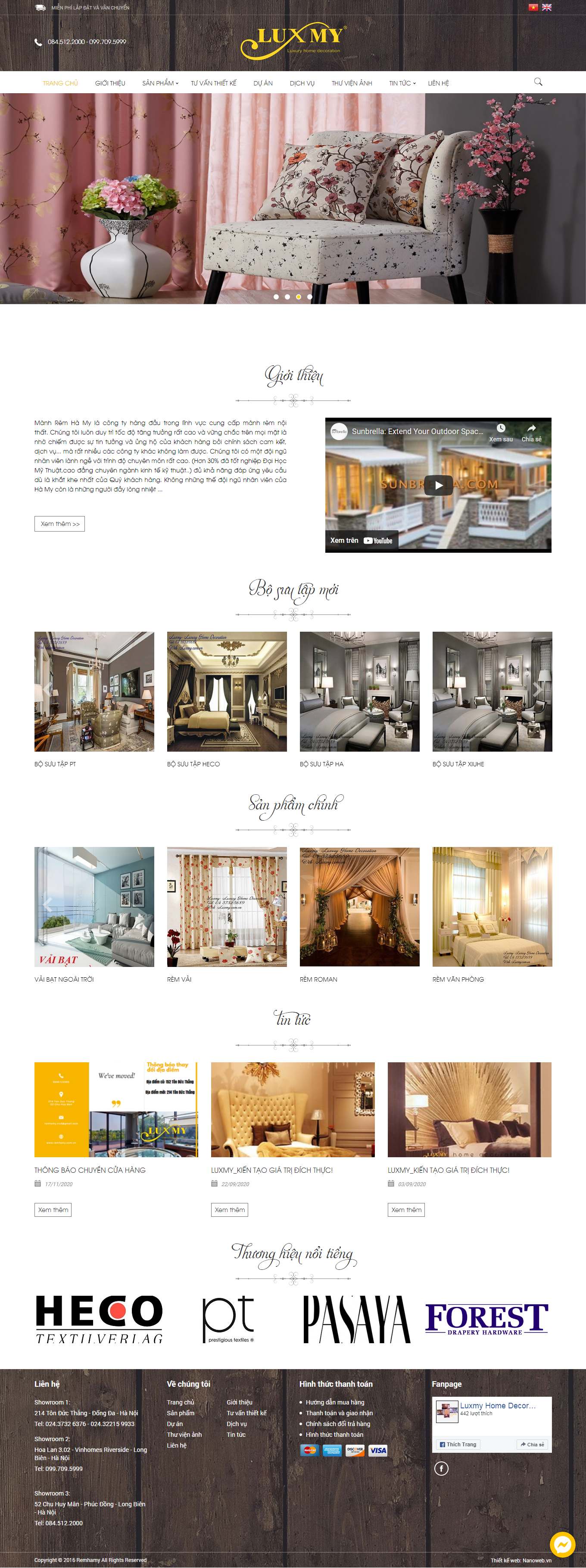 Thiết kế Web rèm văn phòng remhamy.com.vn
