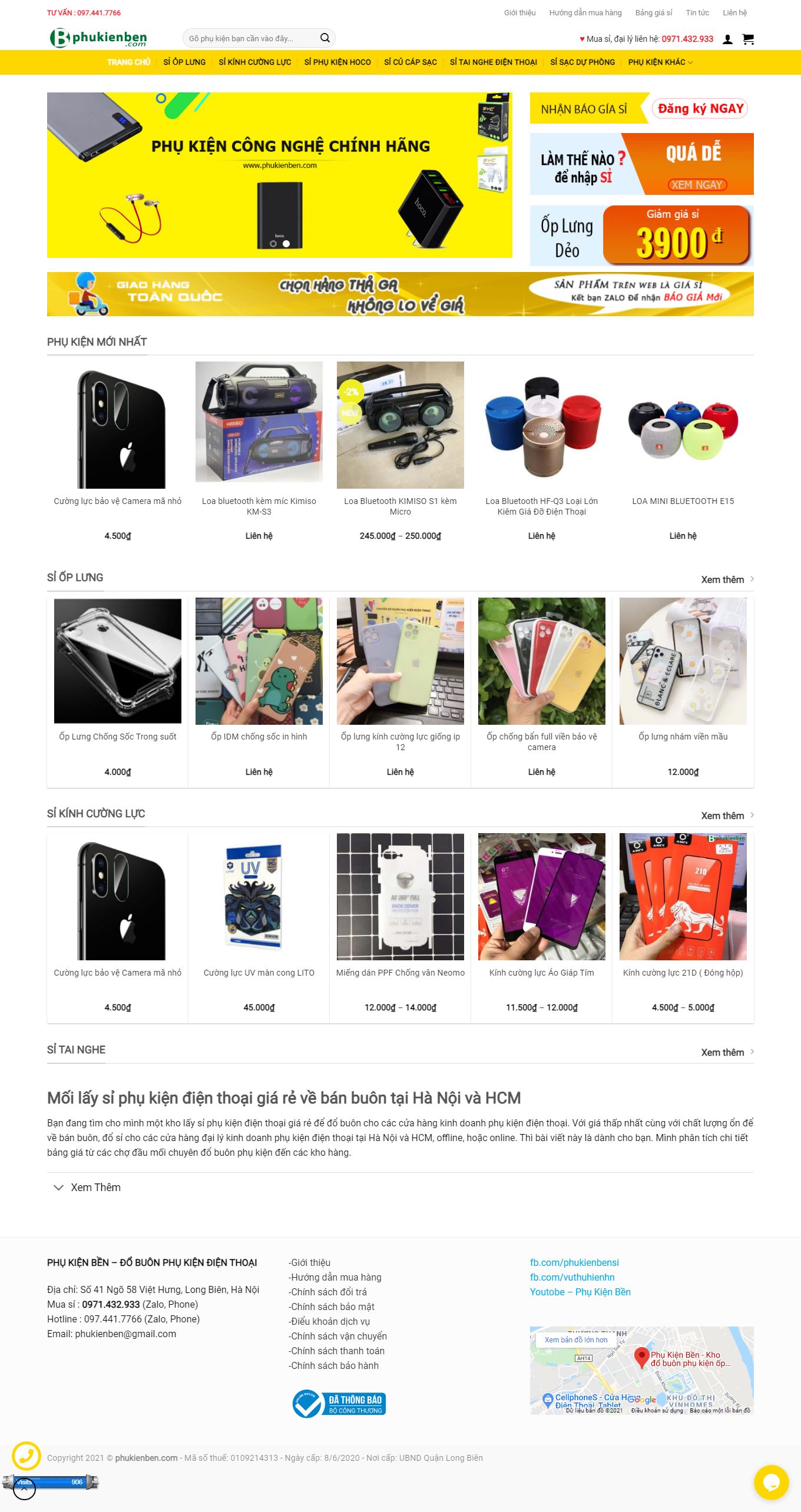 Thiết kế Web bán ốp điện thoại phukienben.com