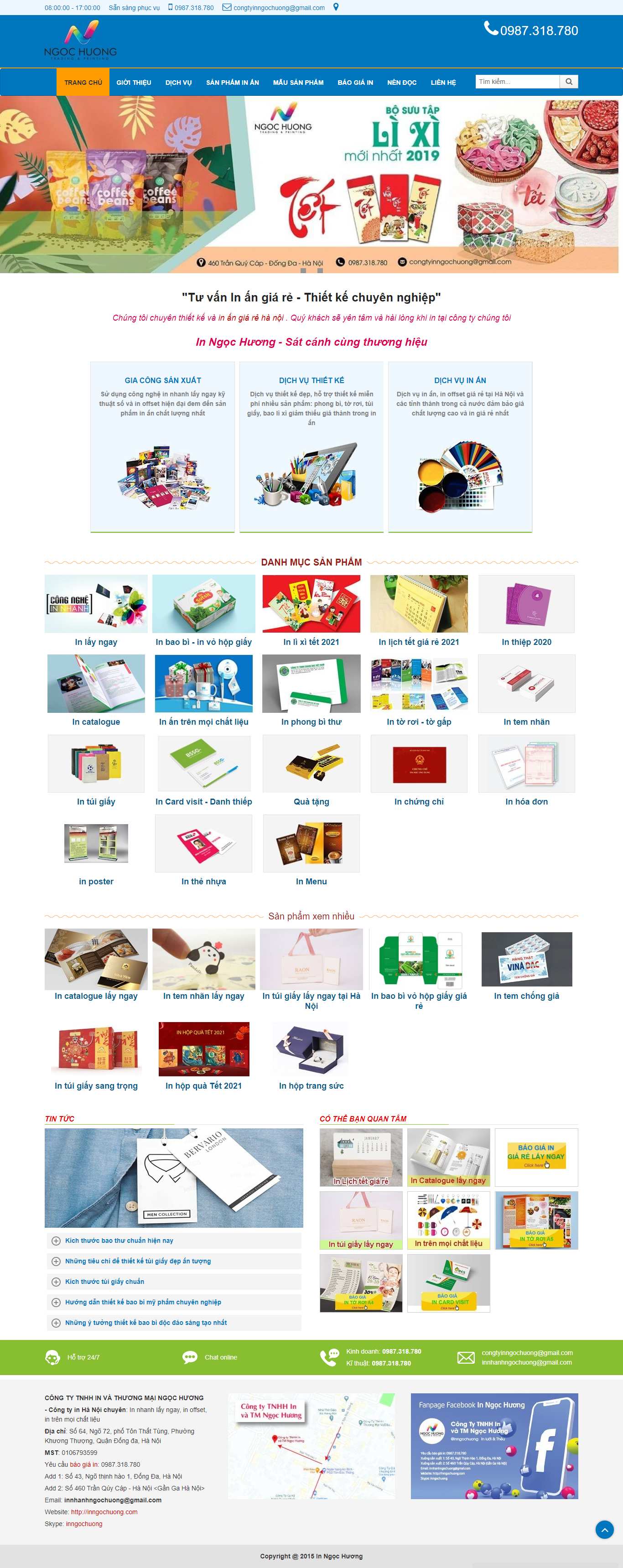 Thiết kế Web clever inngochuong.com