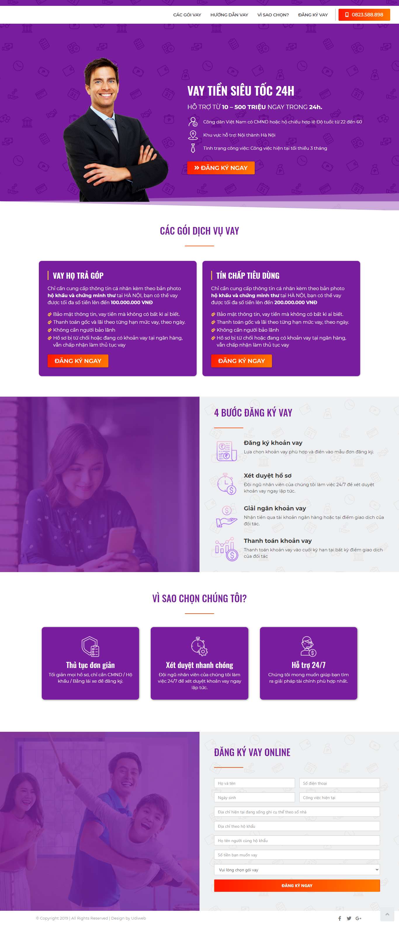 Thiết kế Web rt vayonlinehanoi.com