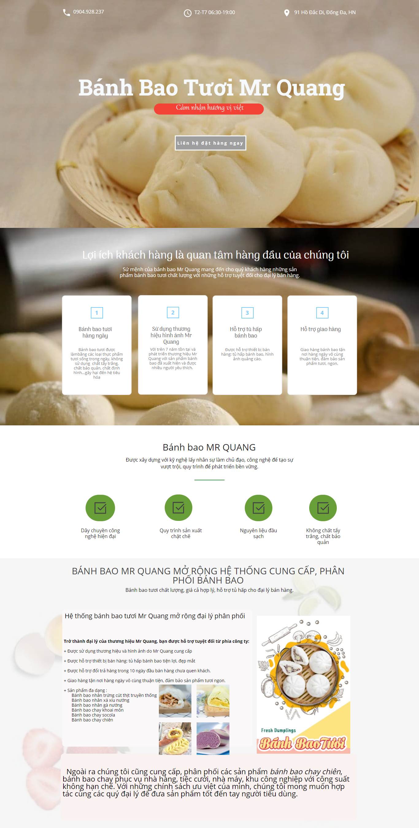 Thiết kế Web bán bánh mì banbuonbanhbao.mrquang.vn