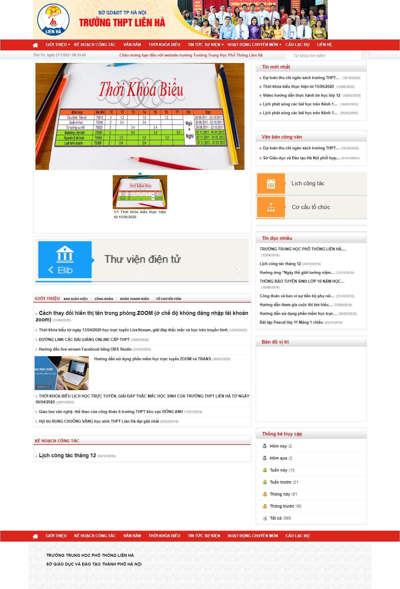 Thiết kế Web trung học phổ thông thptlienha.edu.vn