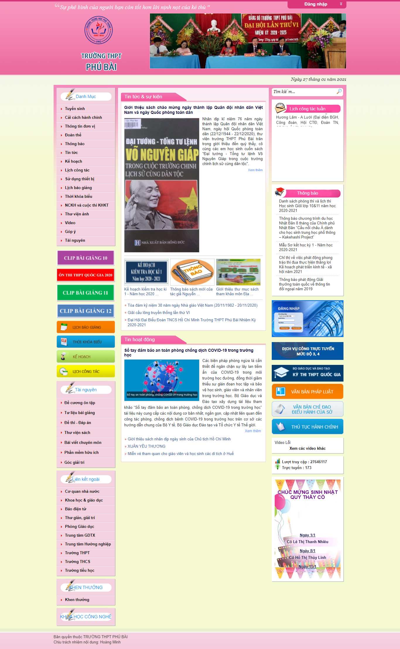 Thiết kế Web trung học cơ sở thpt-pbai.thuathienhue.edu.vn