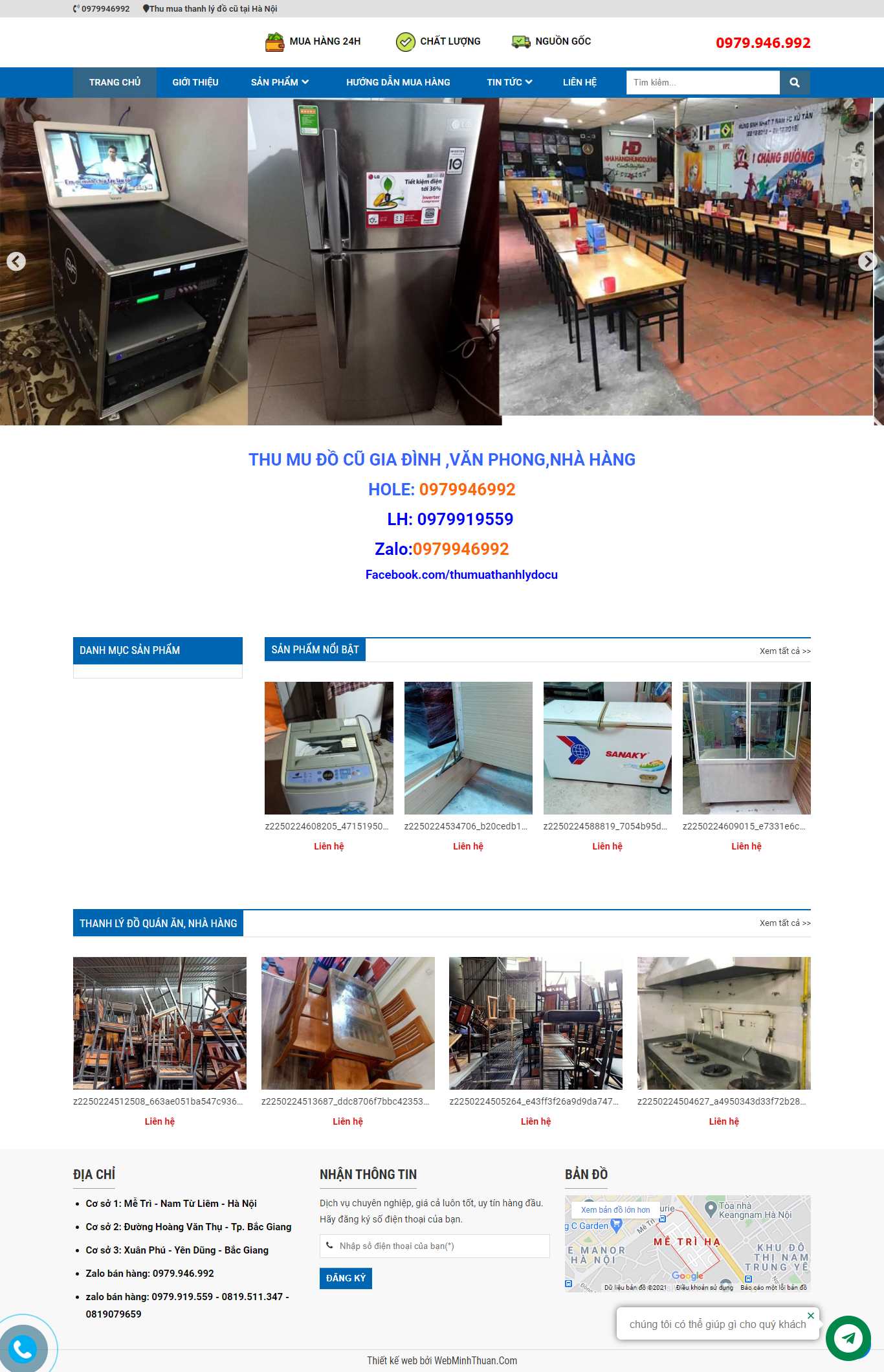Thiết kế Web bán đồ cũ docuhungthuong.com