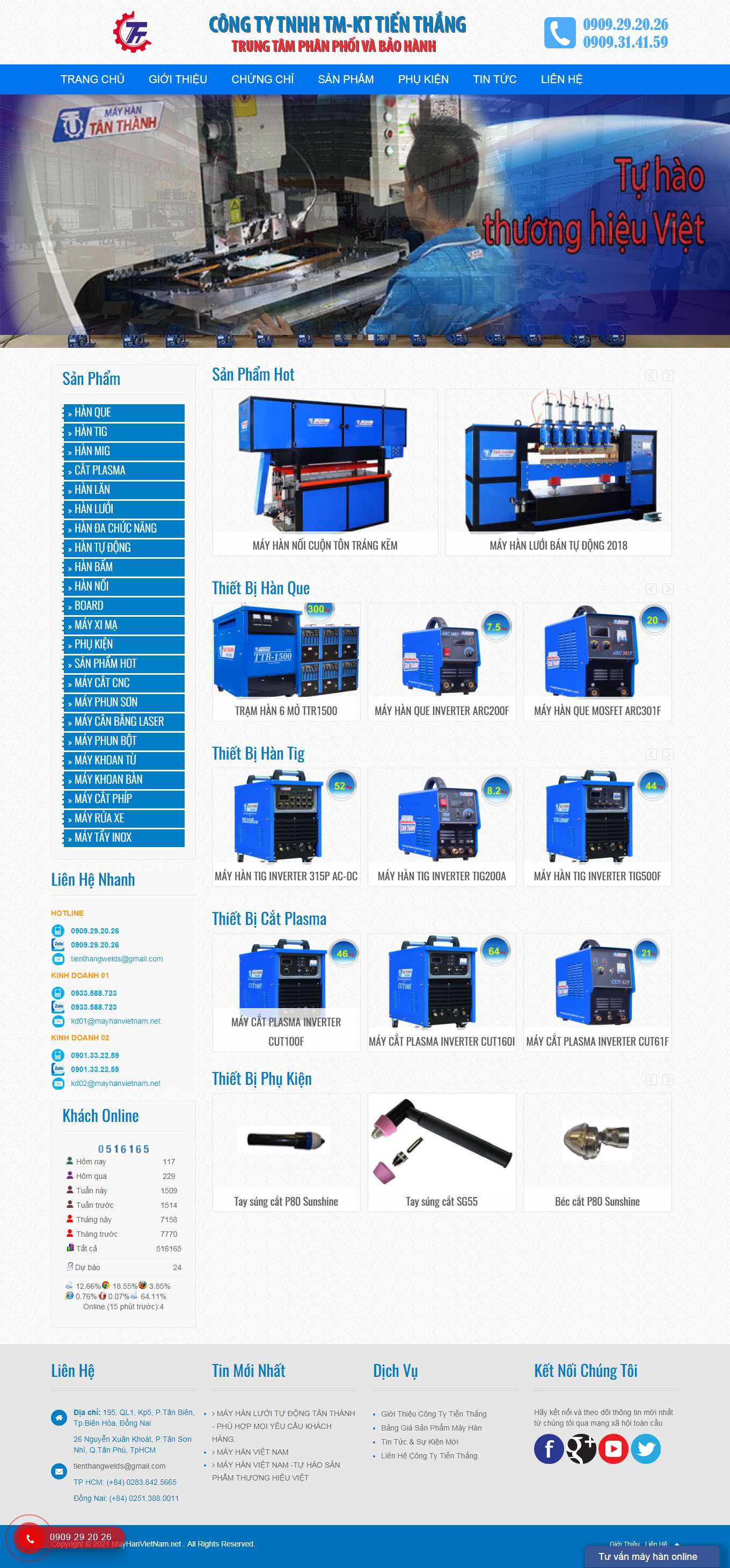 Thiết kế Web bán máy hàn mini 