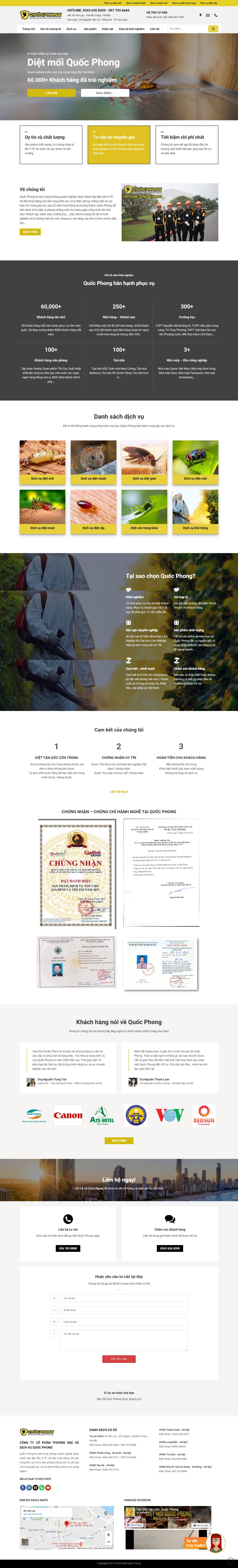 Thiết kế Web công ty diệt mối dietmoiquocphong.vn