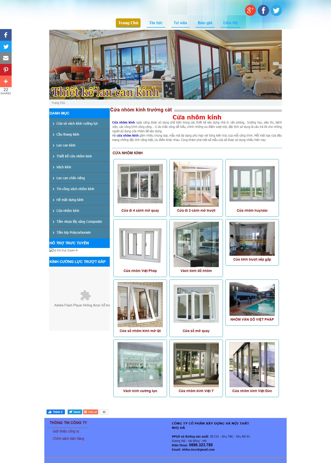 Thiết kế Web bán tấm lợp thông minh truongcat.com