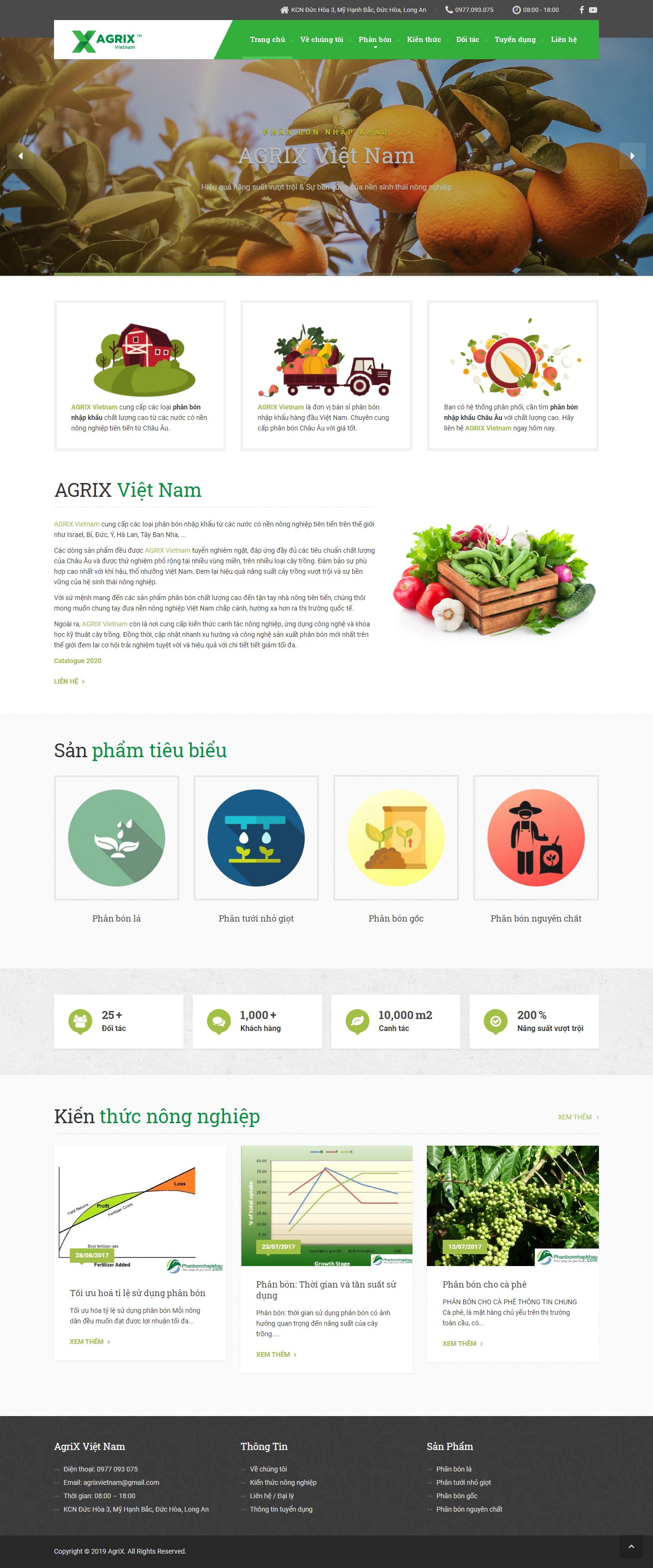 Thiết kế Web công ty bán phân bón phanbonnhapkhau.com