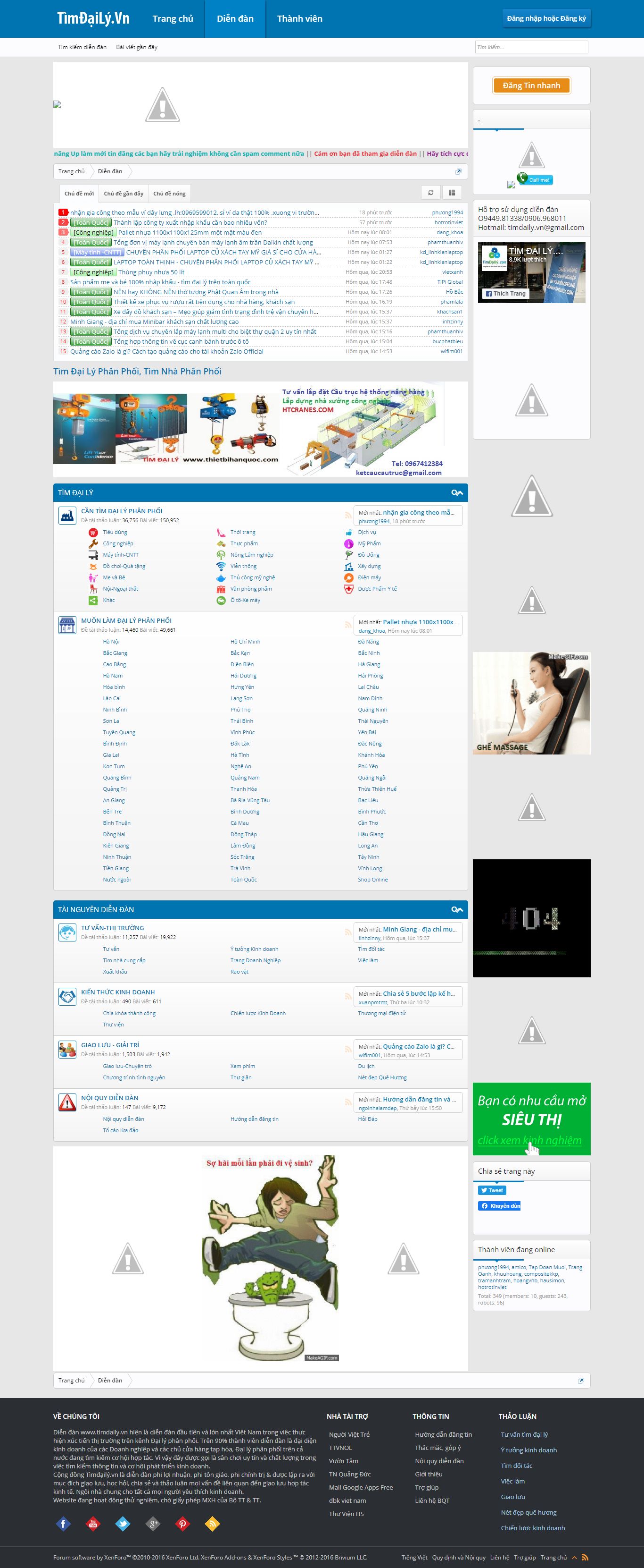 Thiết kế Web đại lý phân phối timdaily.vn