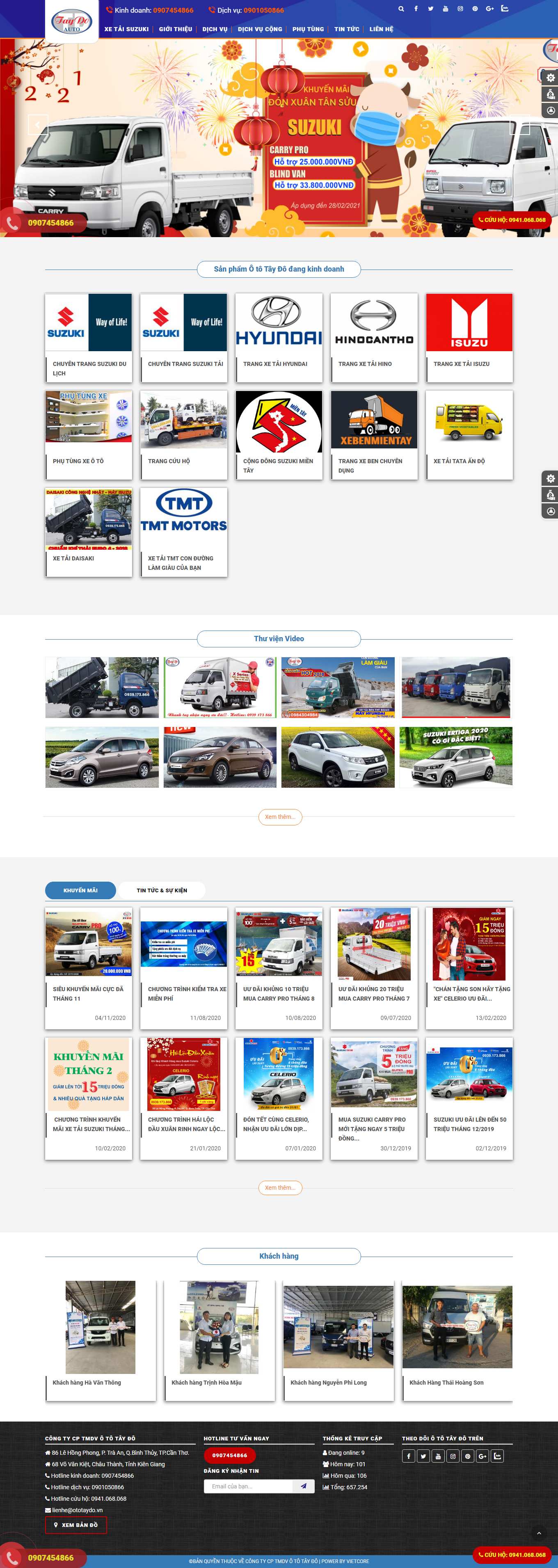 Thiết kế Web ô tô - xe hơi ototaydo.vn