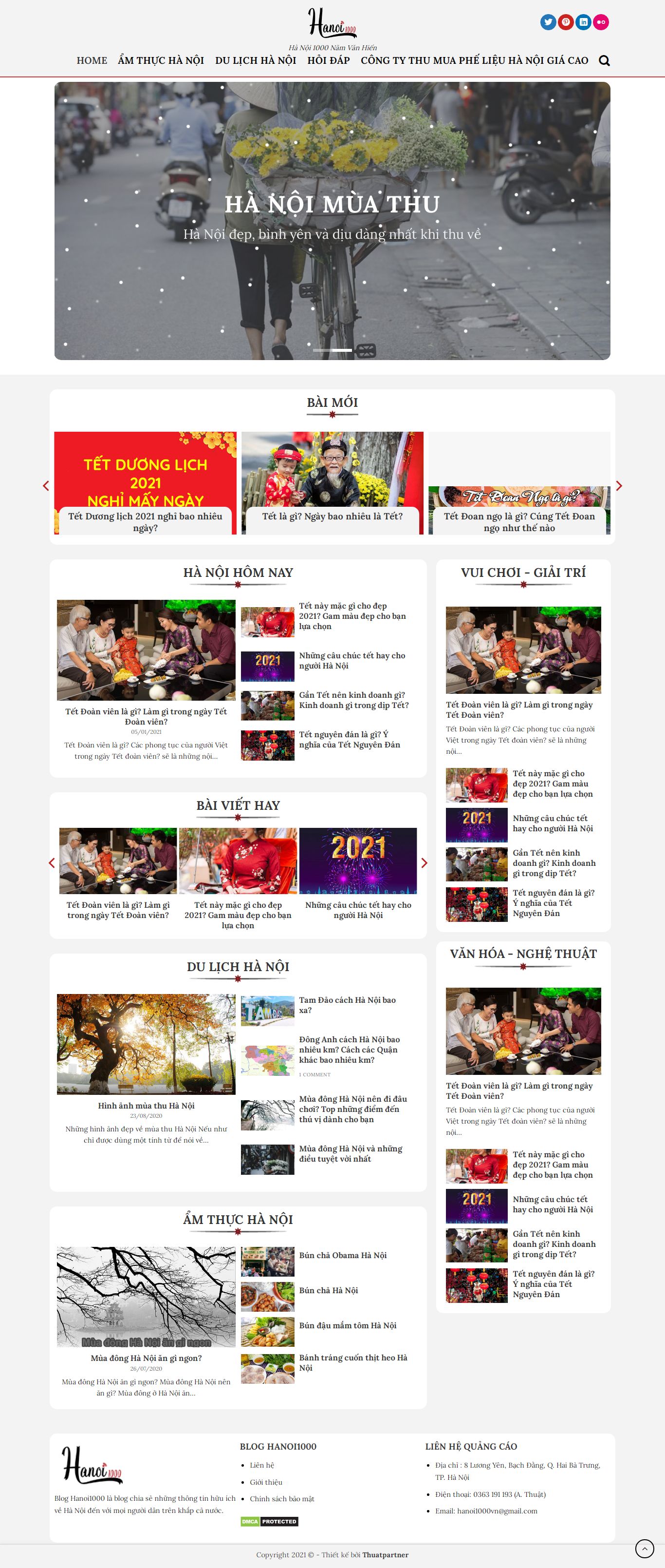 Thiết kế Web 1900 hanoi1000.vn