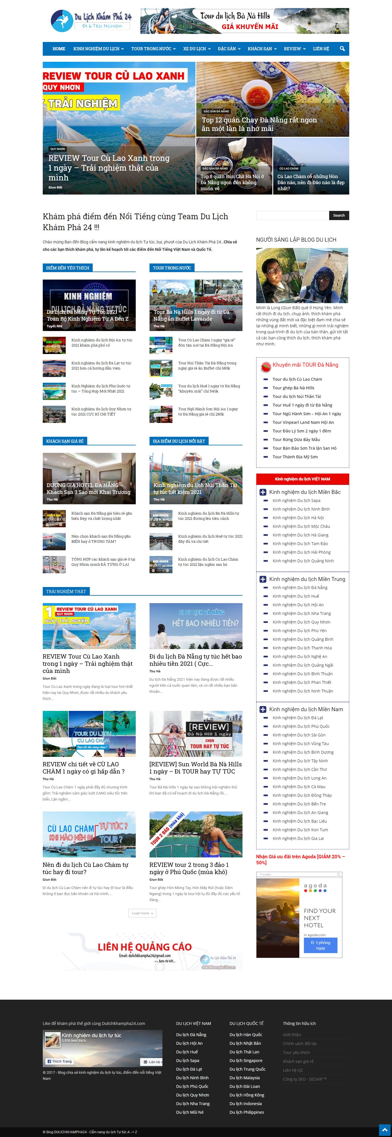 Thiết kế Web 1900 dulichkhampha24.com